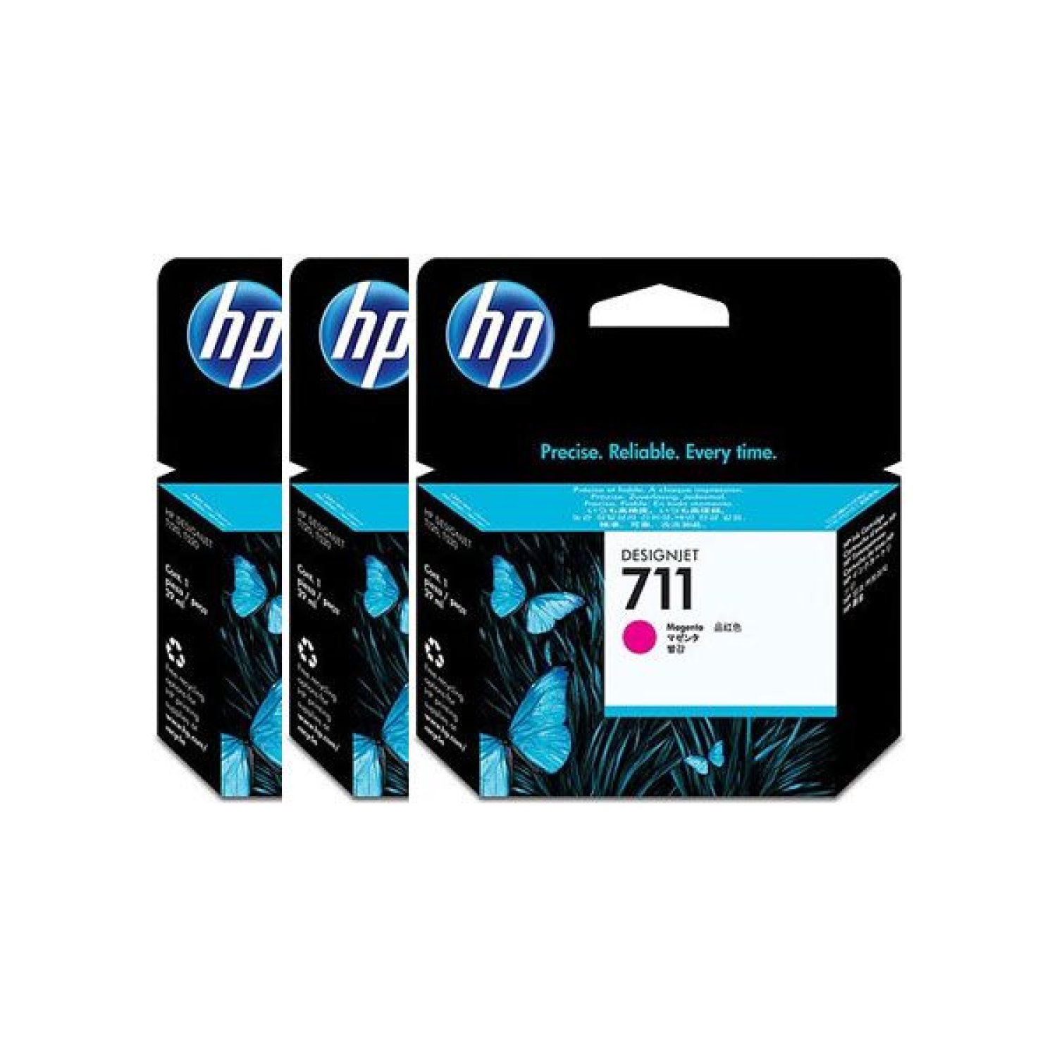 HP · Cartucho Tinta nº711 · Pack 3x Magenta Original