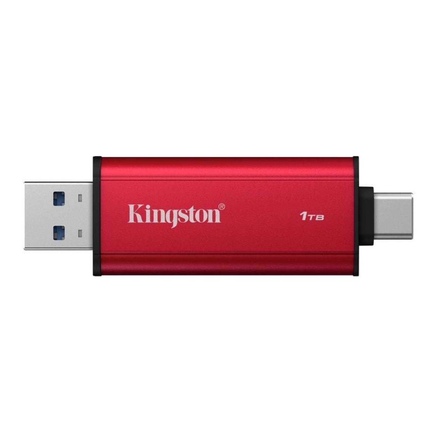 Kingston Dual Portable SSD · 1TB · USB 3.2 · USB Tipo-C · Rojo