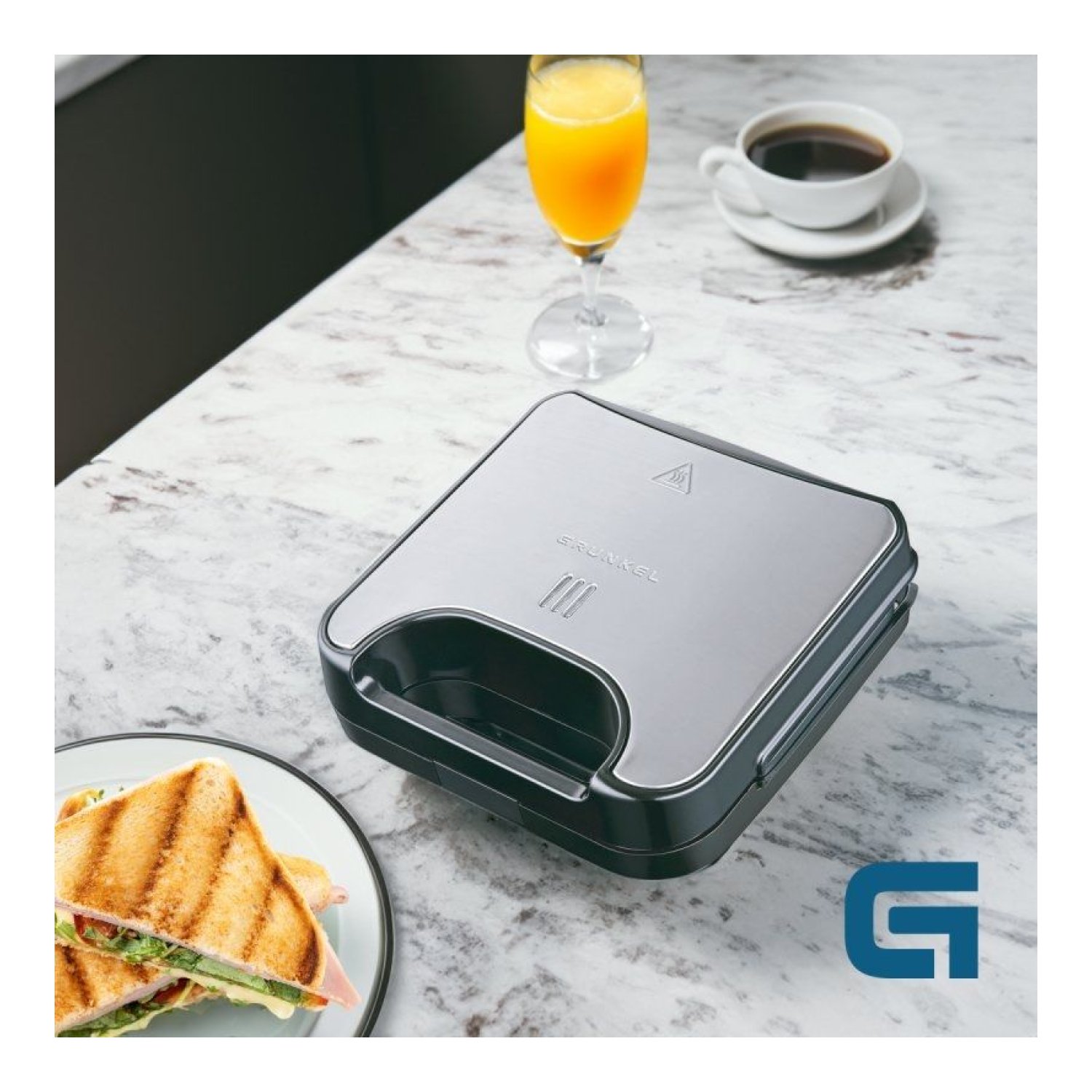Grunkel SAN-GRILL · Sandwichera · 750W · Placas Grill