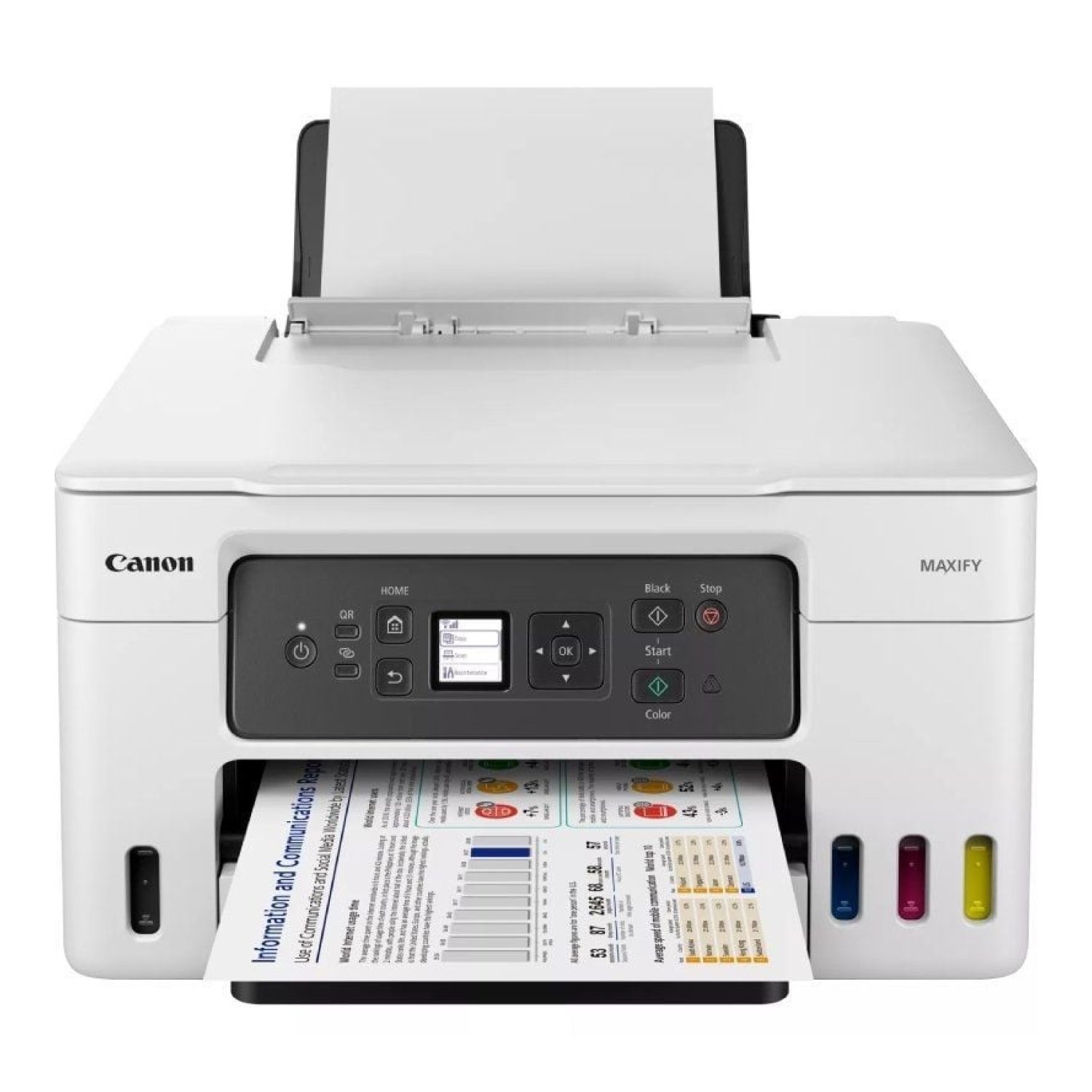 Canon MAXIFY GX3050 · Multifunción Recargable · MegaTank · WiFi · Dúplex · Blanca