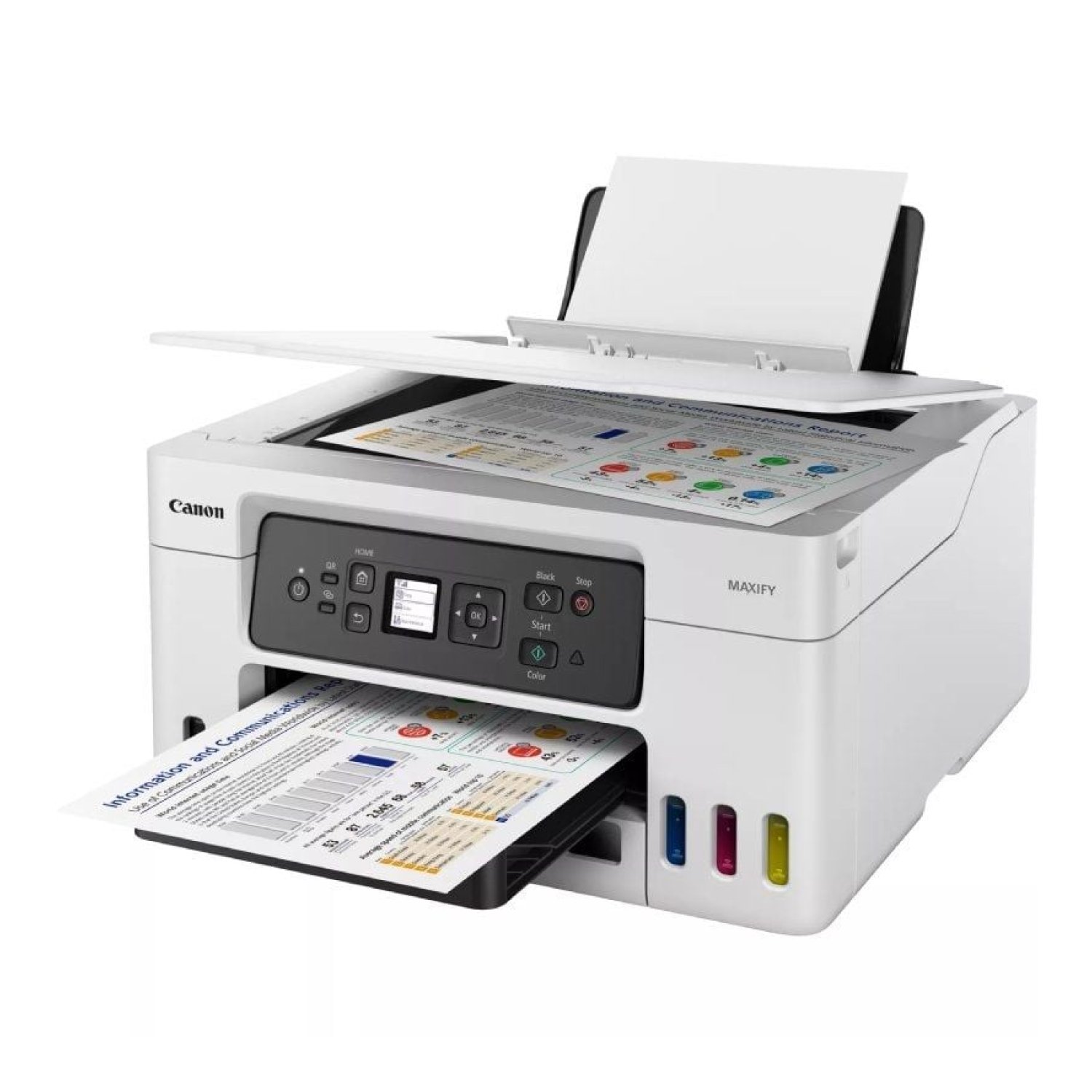 Canon MAXIFY GX3050 · Multifunción Recargable · MegaTank · WiFi · Dúplex · Blanca