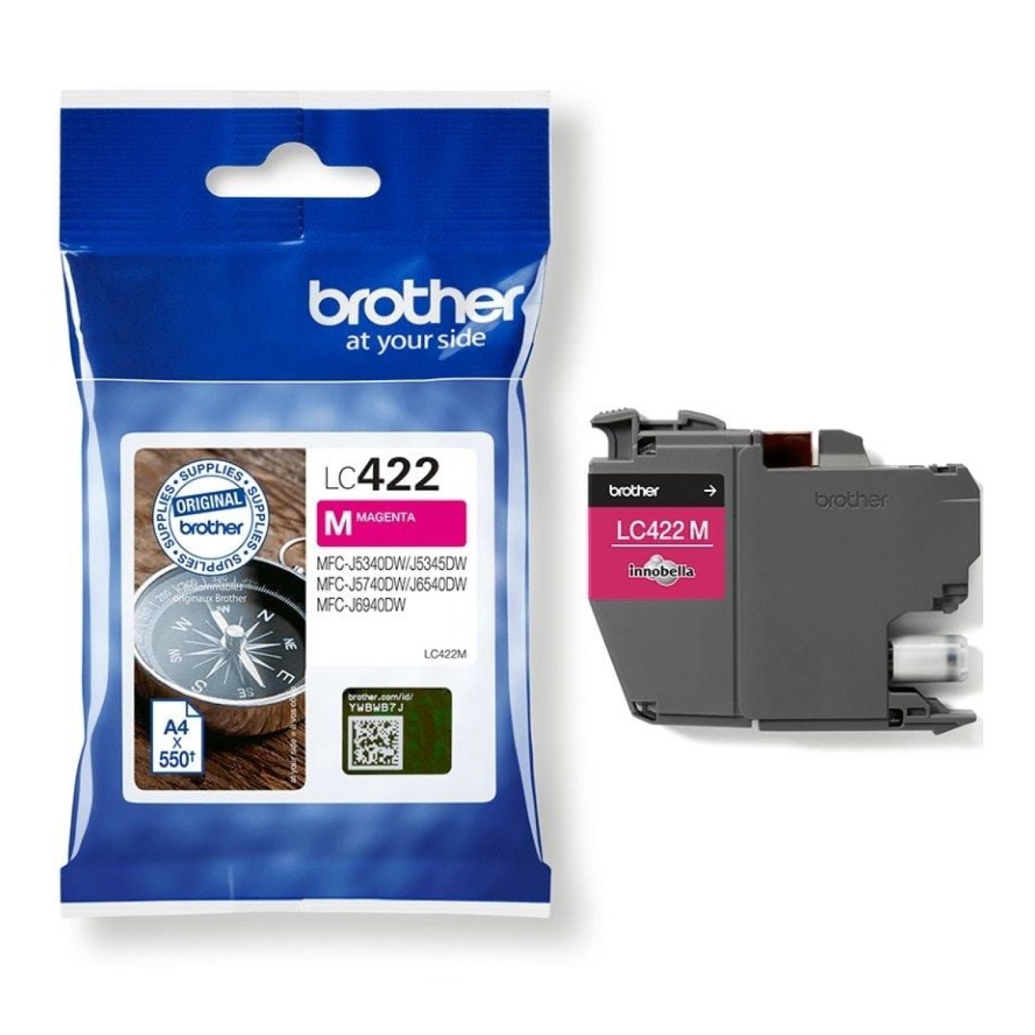 Brother LC-422 · Cartucho Tinta Original · Magenta