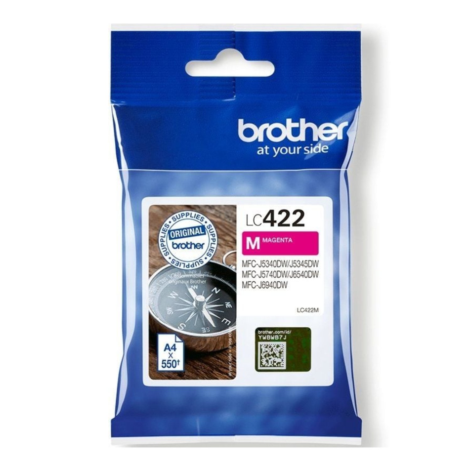Brother LC-422 · Cartucho Tinta Original · Magenta