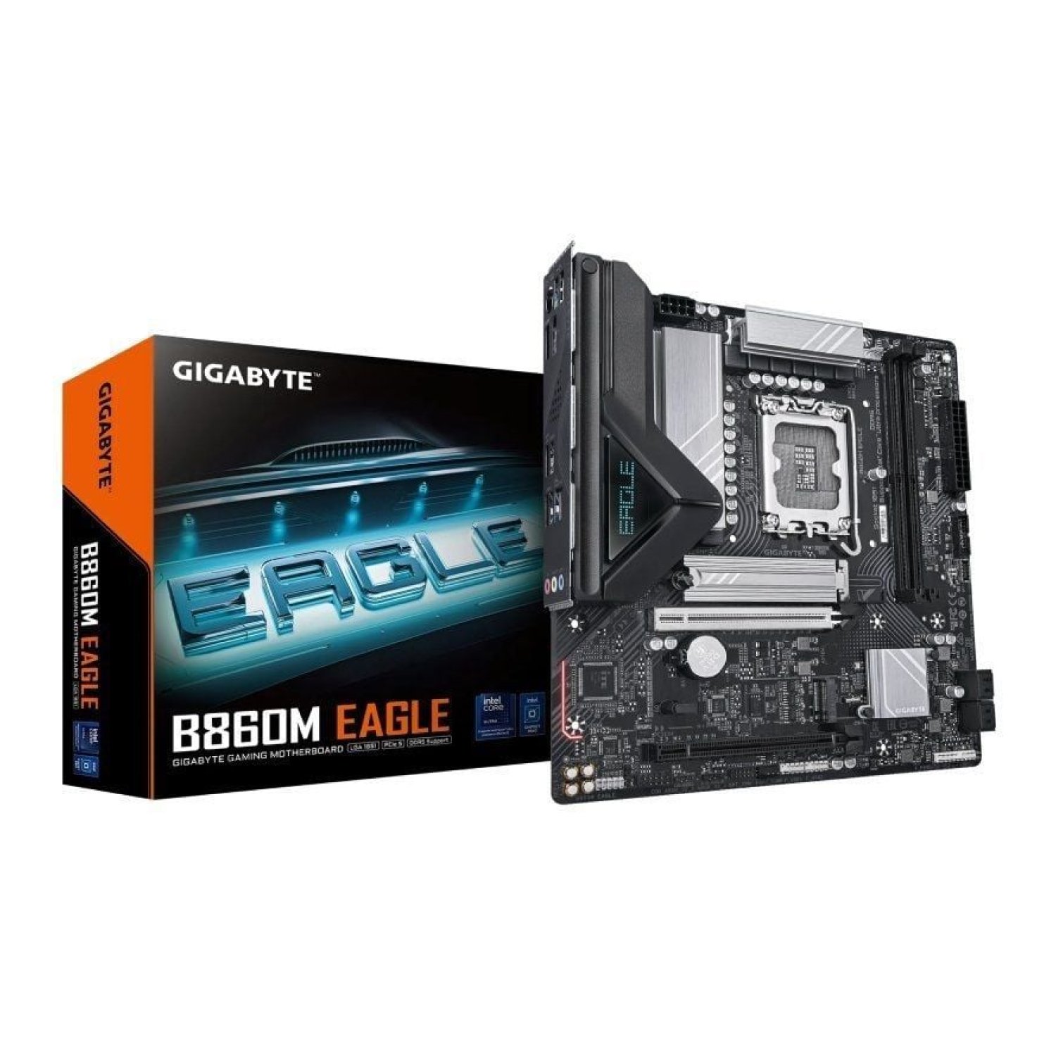 Gigabyte B860M Eagle · Socket 1851 · DDR5 · PCIe 5.0 · Micro ATX