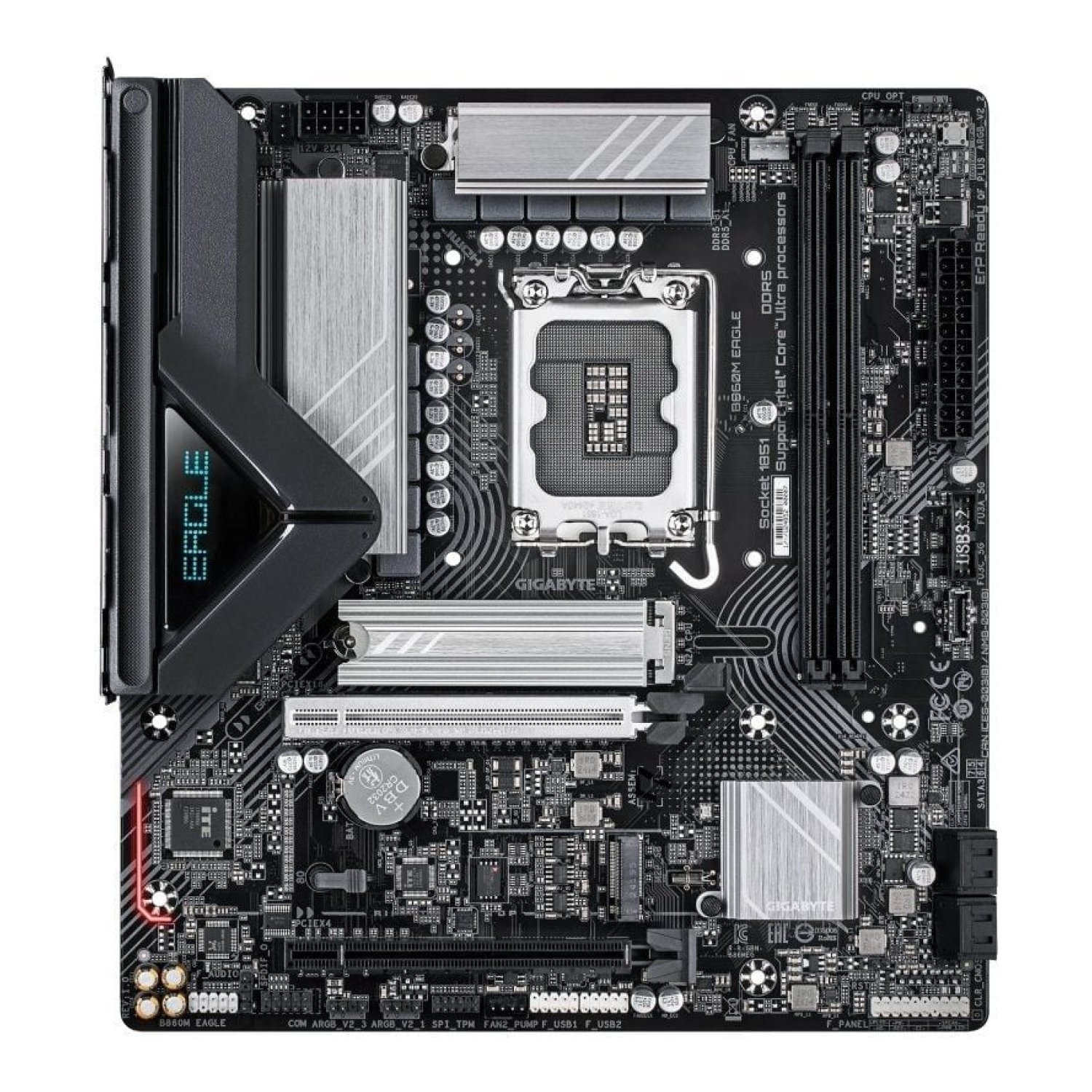 Gigabyte B860M Eagle · Socket 1851 · DDR5 · PCIe 5.0 · Micro ATX