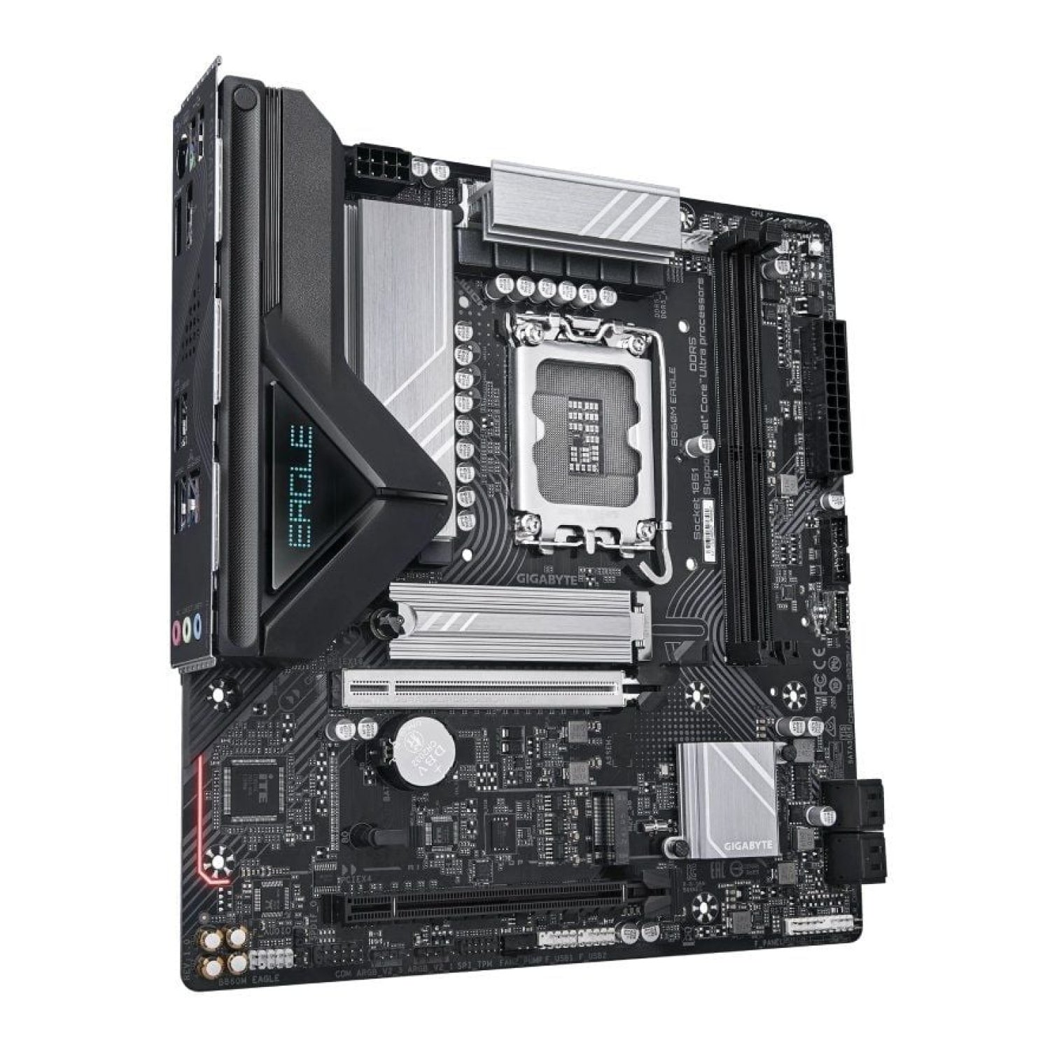Gigabyte B860M Eagle · Socket 1851 · DDR5 · PCIe 5.0 · Micro ATX