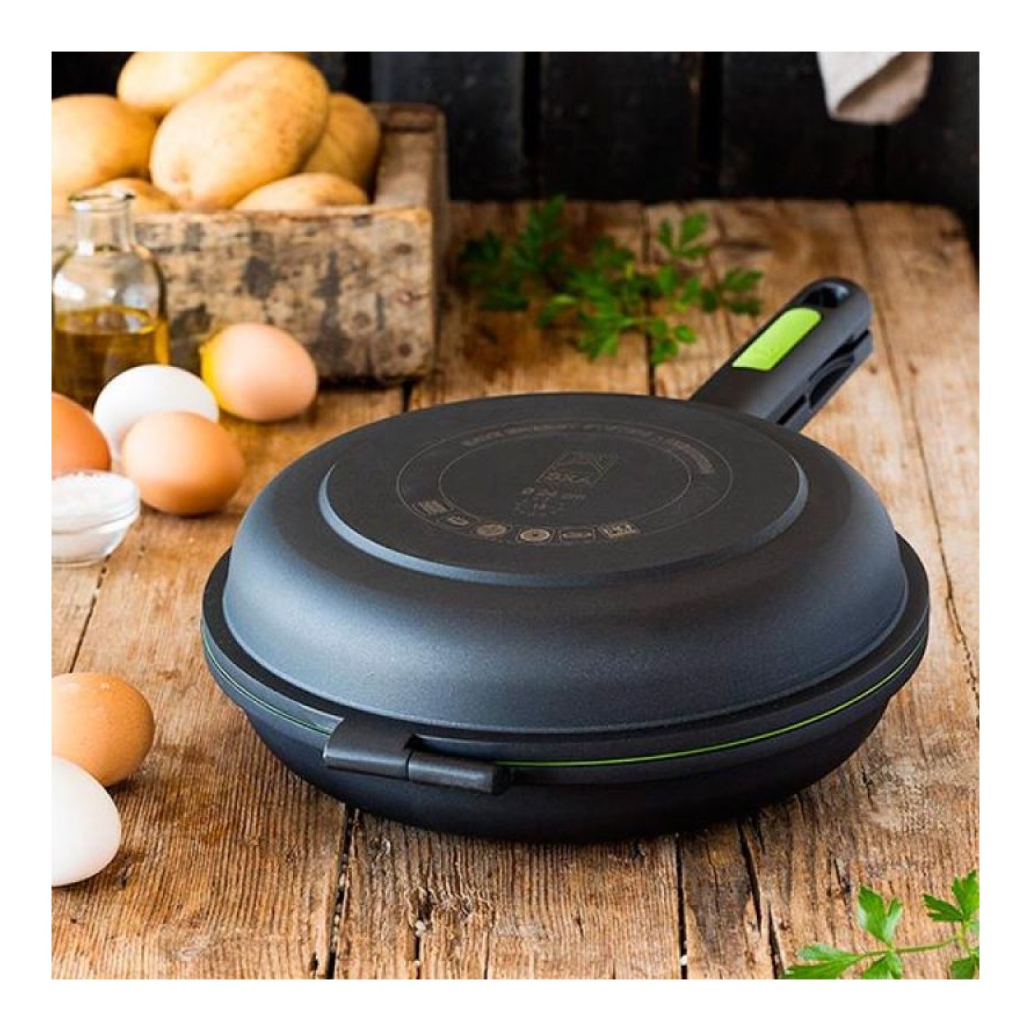 Sartén Dupla para Tortillas Bra Prior · Ø20cm · Aluminio fundido · Apta Inducción