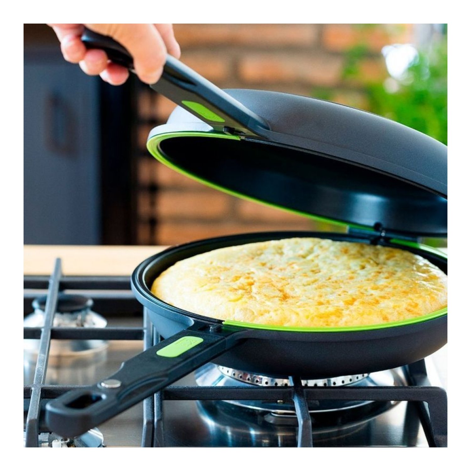Sartén Dupla para Tortillas Bra Prior · Ø20cm · Aluminio fundido · Apta Inducción