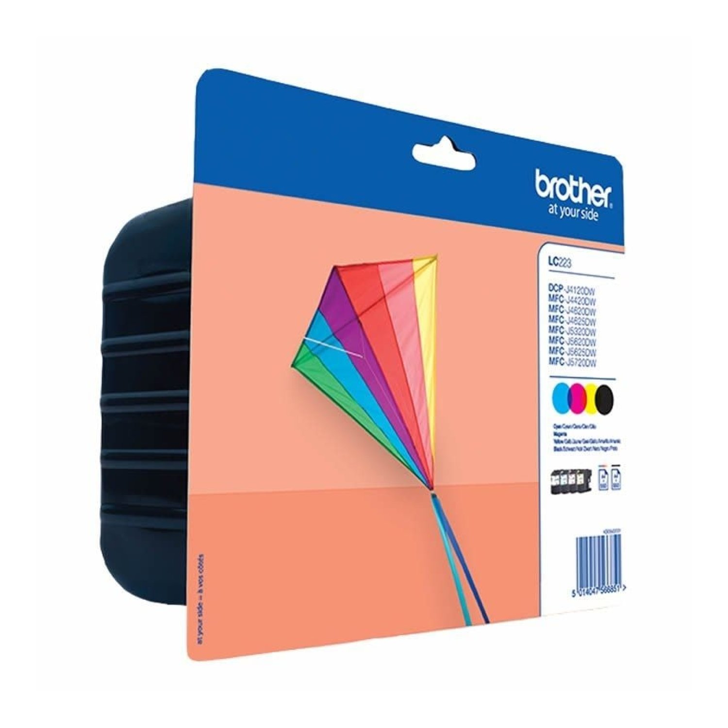 Brother LC-223 · Cartucho Multipack · Cian · Magenta · Amarillo · Negro