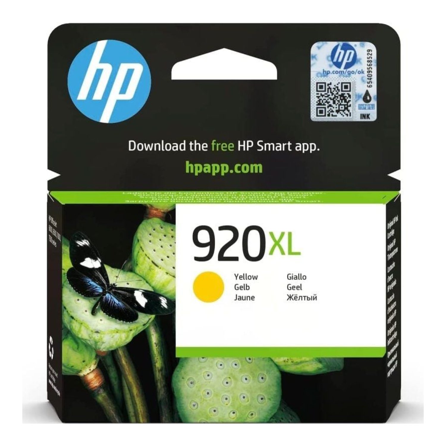 HP Cartucho Tinta 920 XL · Alta Capacidad · Amarillo