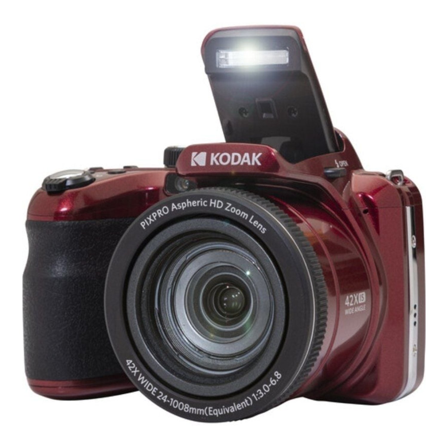Kodak Pixpro AZ425 · 20MP · Zoom Óptico 42x · Roja