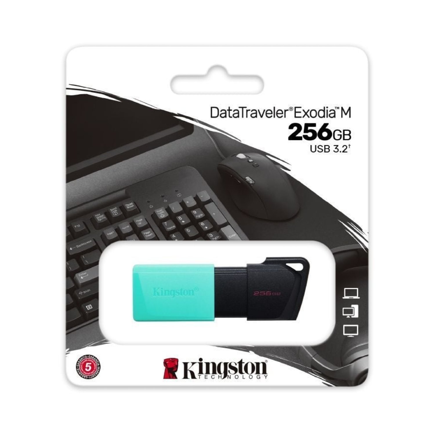 Kingston DataTraveler Exodia M · Pendrive 256GB · USB 3.2