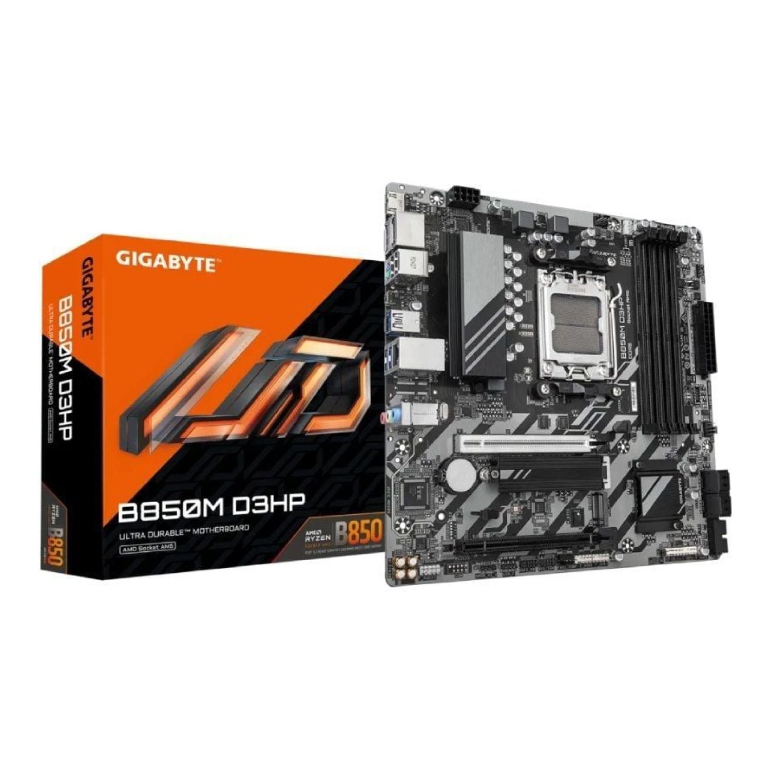 Gigabyte B850M D3HP · Socket AM5 · DDR5 · PCIe 5.0 · Micro ATX