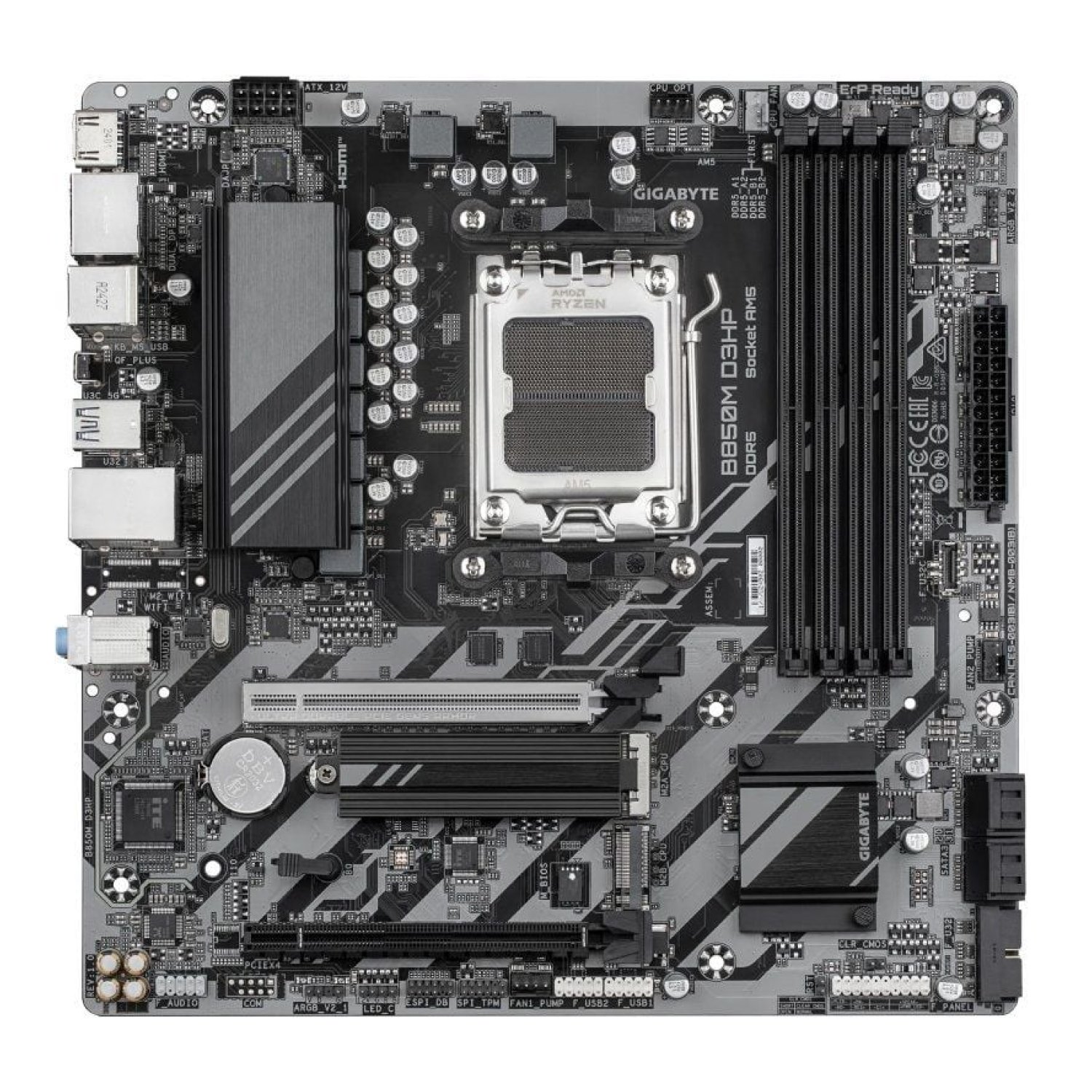 Gigabyte B850M D3HP · Socket AM5 · DDR5 · PCIe 5.0 · Micro ATX