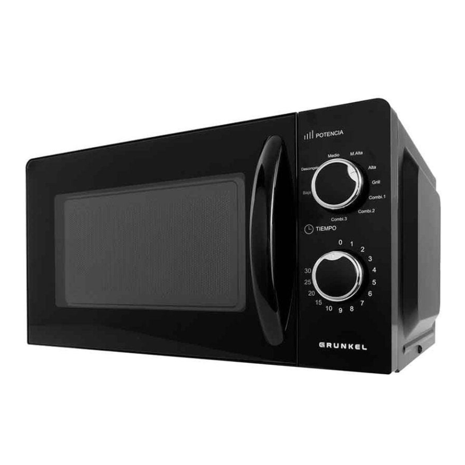 Grunkel MWG-20NG · Microondas 20L · 700W · Función Grill · Negro