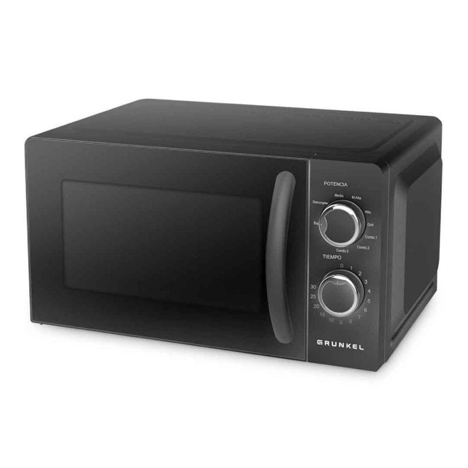 Grunkel MWG-20NG · Microondas 20L · 700W · Función Grill · Negro