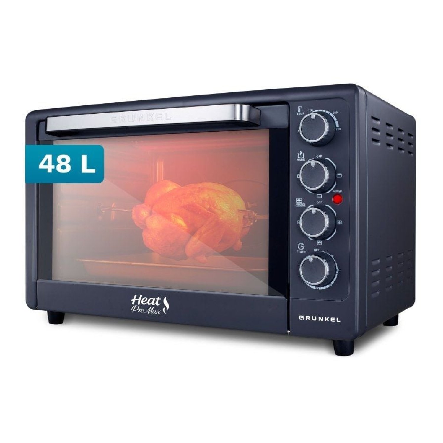 Grunkel HR-48ProMax · Horno Sobremesa · 48L · 2200W · Negro