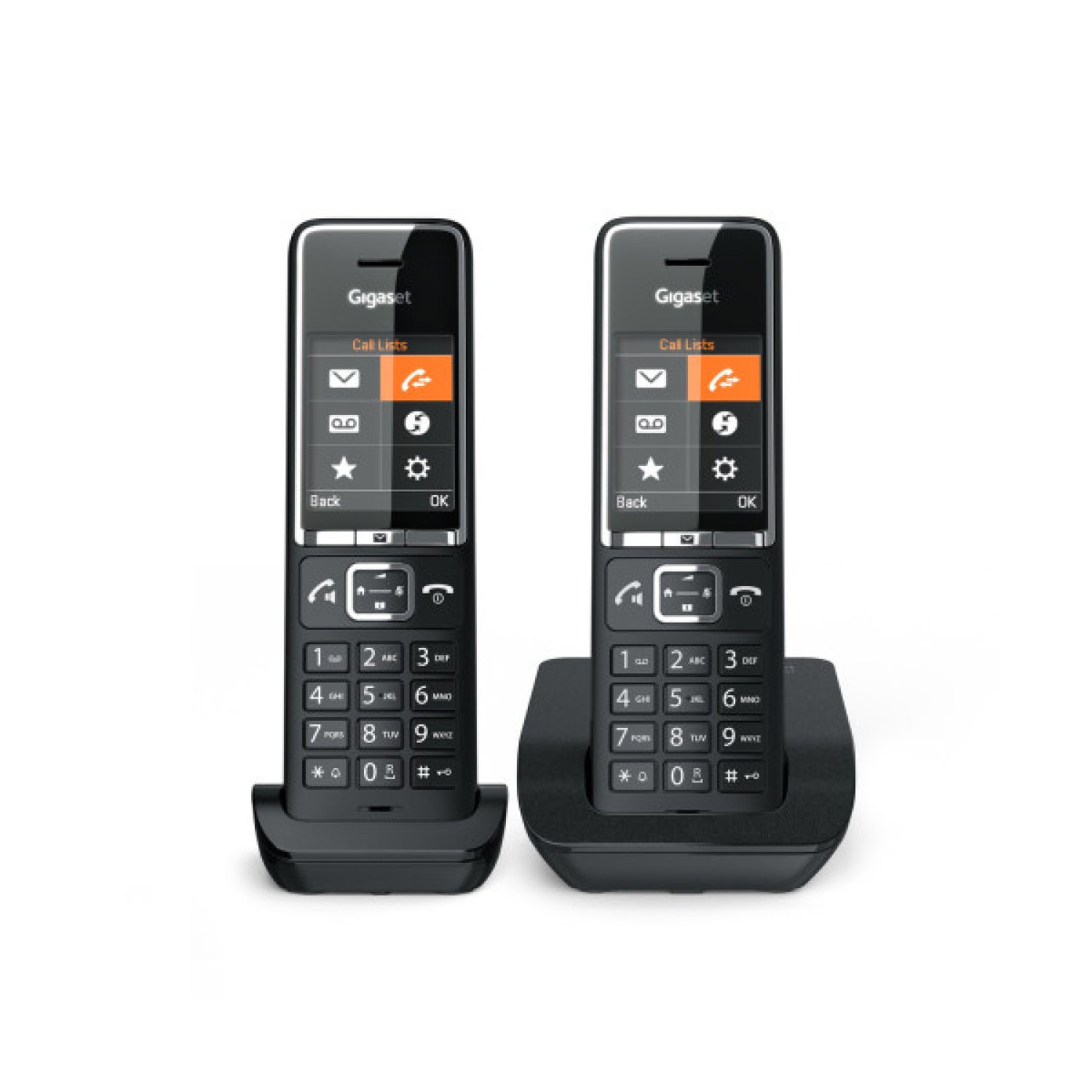Gigaset Comfort 550 · Teléfono Inalámbrico · Pack DUO · Negro