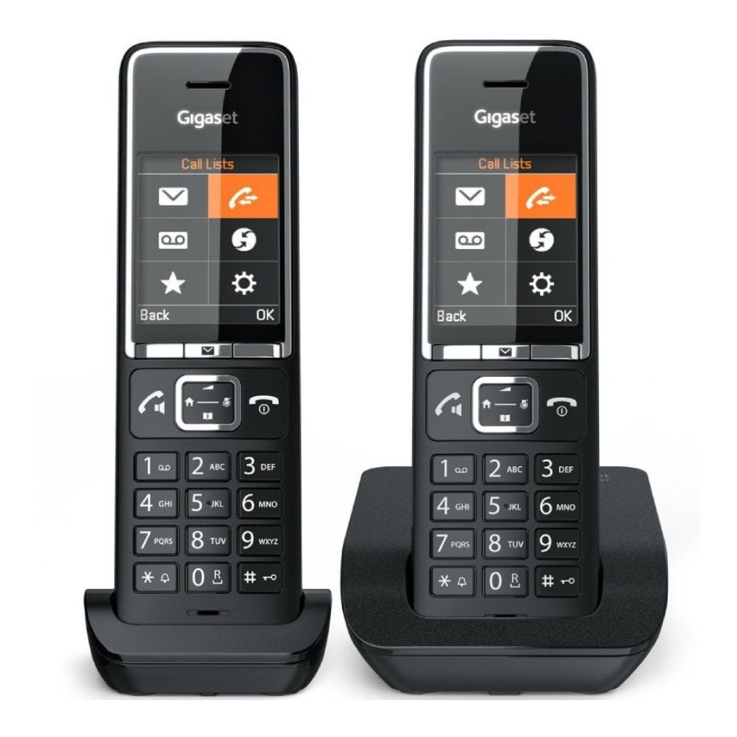Gigaset Comfort 550 · Teléfono Inalámbrico · Pack DUO · Negro
