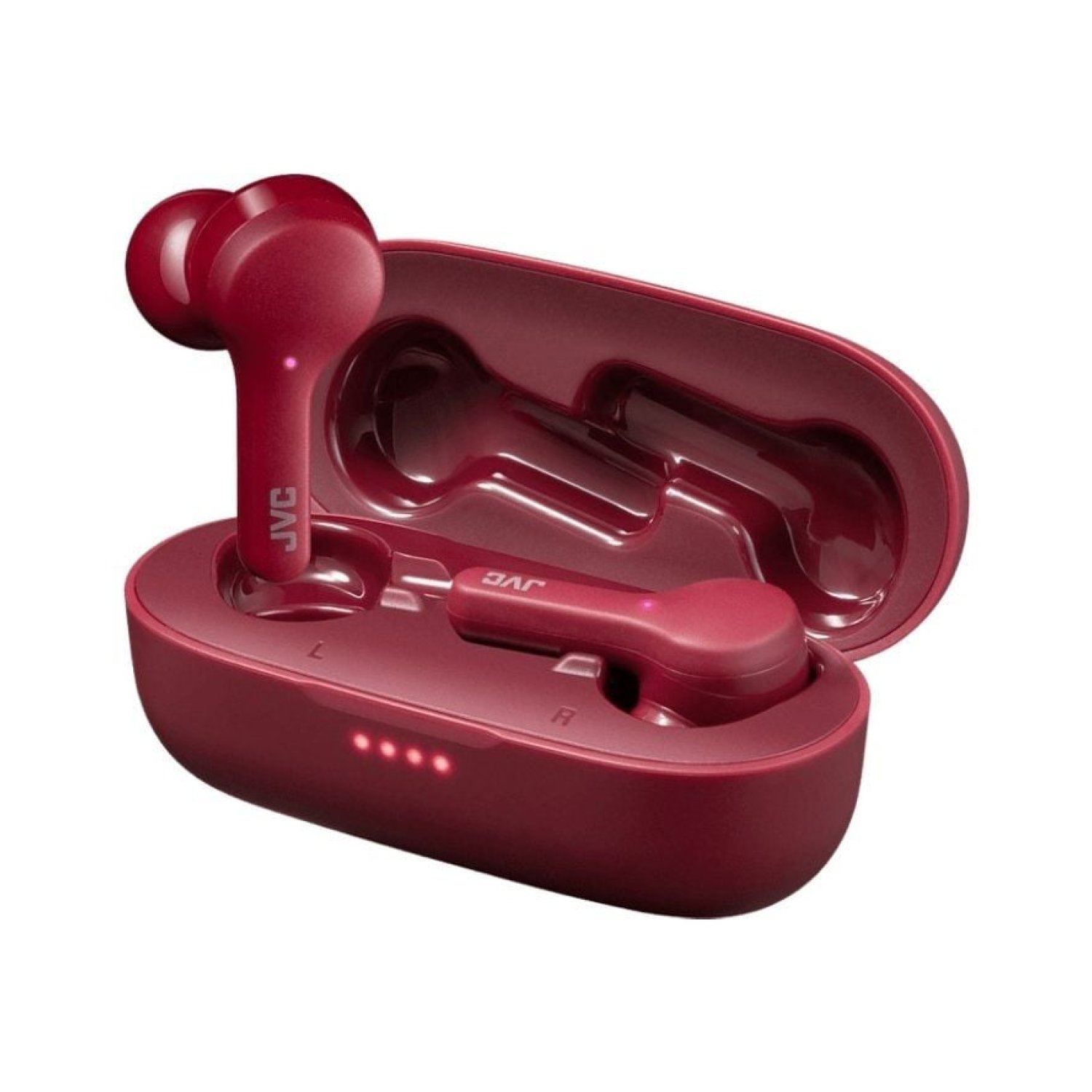 Auriculares Bluetooth JVC HA-A8T con estuche de carga/ Autonomía 6h/ Rojos