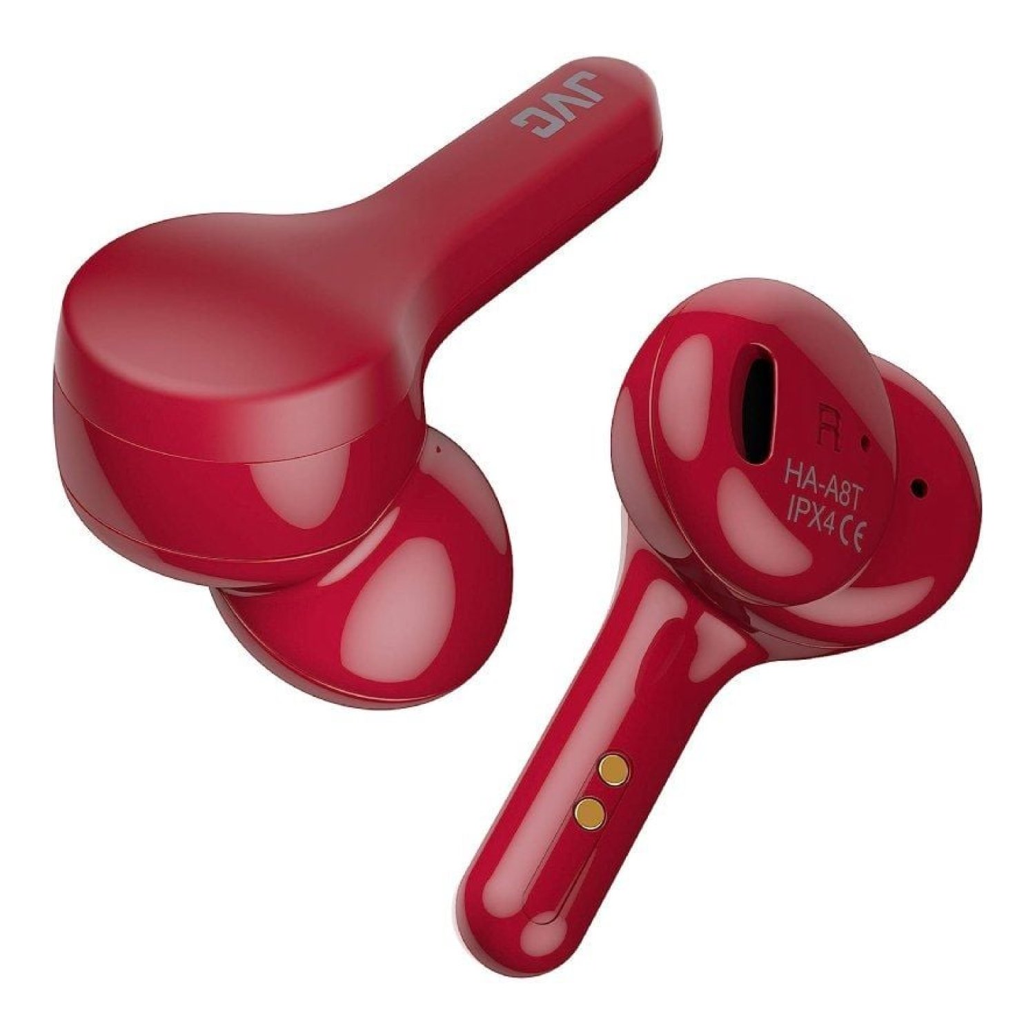 Auriculares Bluetooth JVC HA-A8T con estuche de carga/ Autonomía 6h/ Rojos