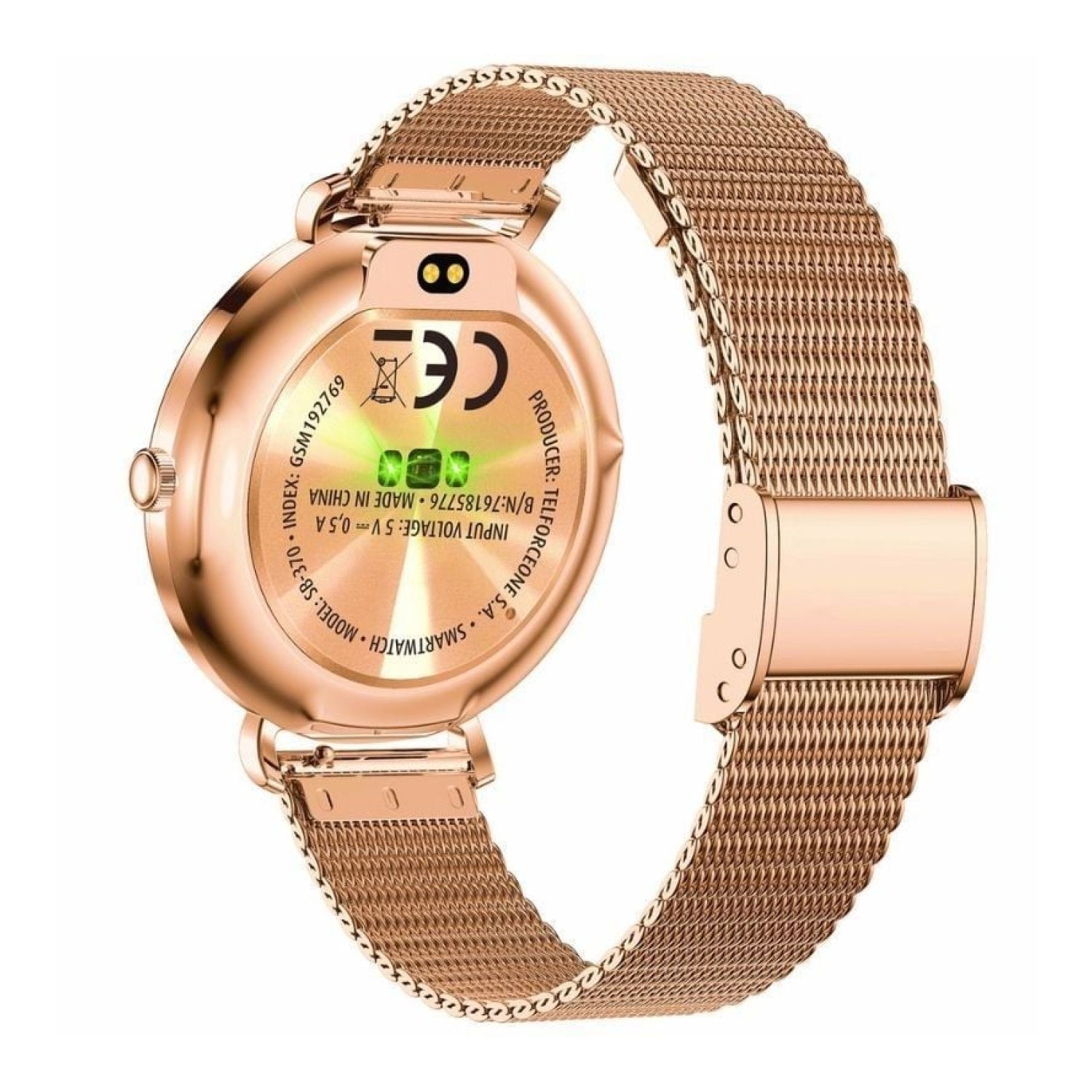 Forever Smartwatch Lucca SB-370 · Oro Rosa · Notificaciones · Frecuencia Cardiaca