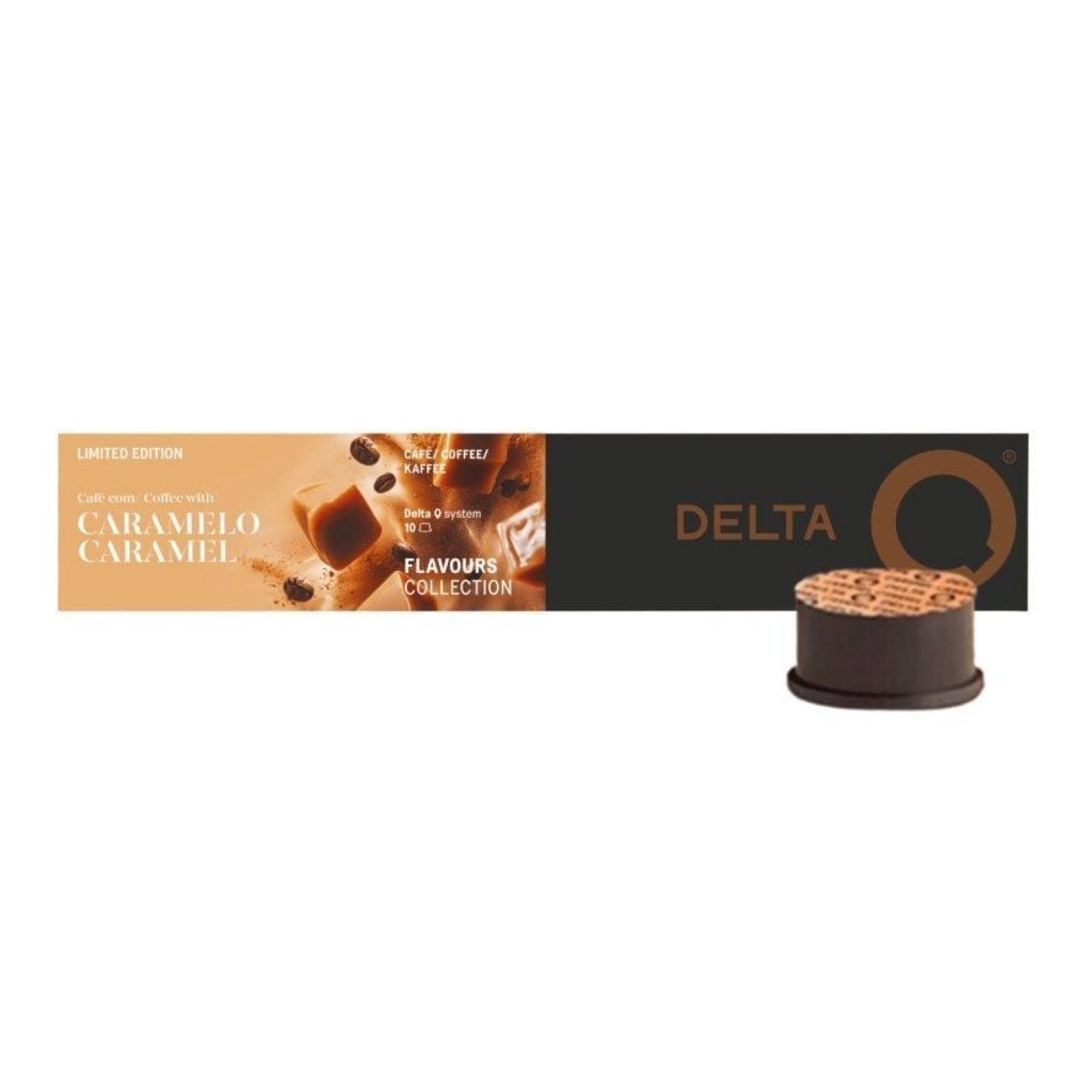 Cápsula Delta Caramelo para cafeteras Delta/ Caja de 10