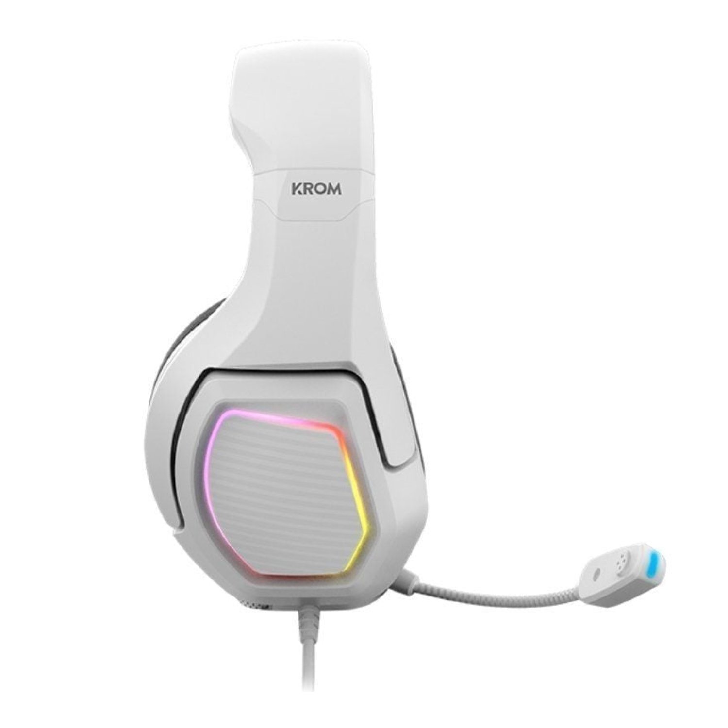 Krom Kopa · Auriculares Gaming 7.1 · Micrófono · USB 2.0 · Blancos
