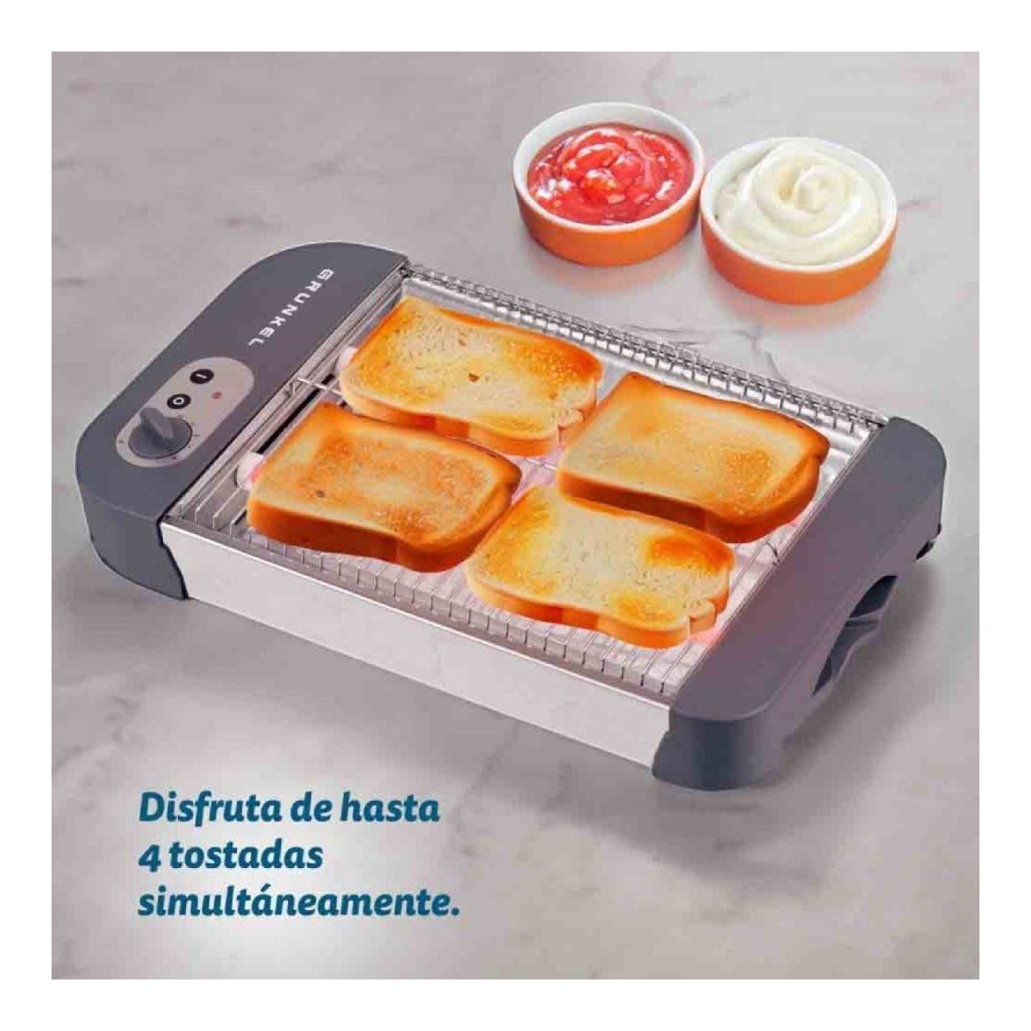 Grunkel TSP-MINISIZE · Tostador Compacto · 300W · Azul