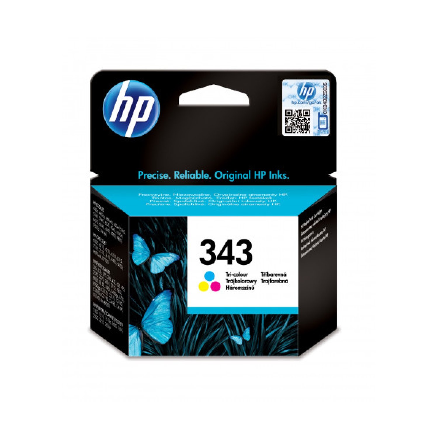 HP · Cartucho de Tinta nº343 · Tricolor · Original