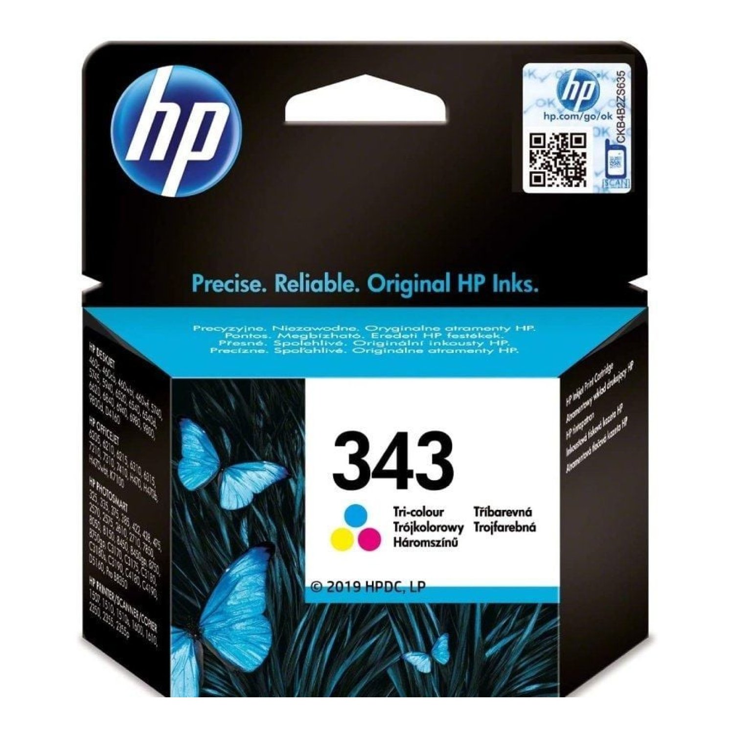 HP · Cartucho de Tinta nº343 · Tricolor · Original