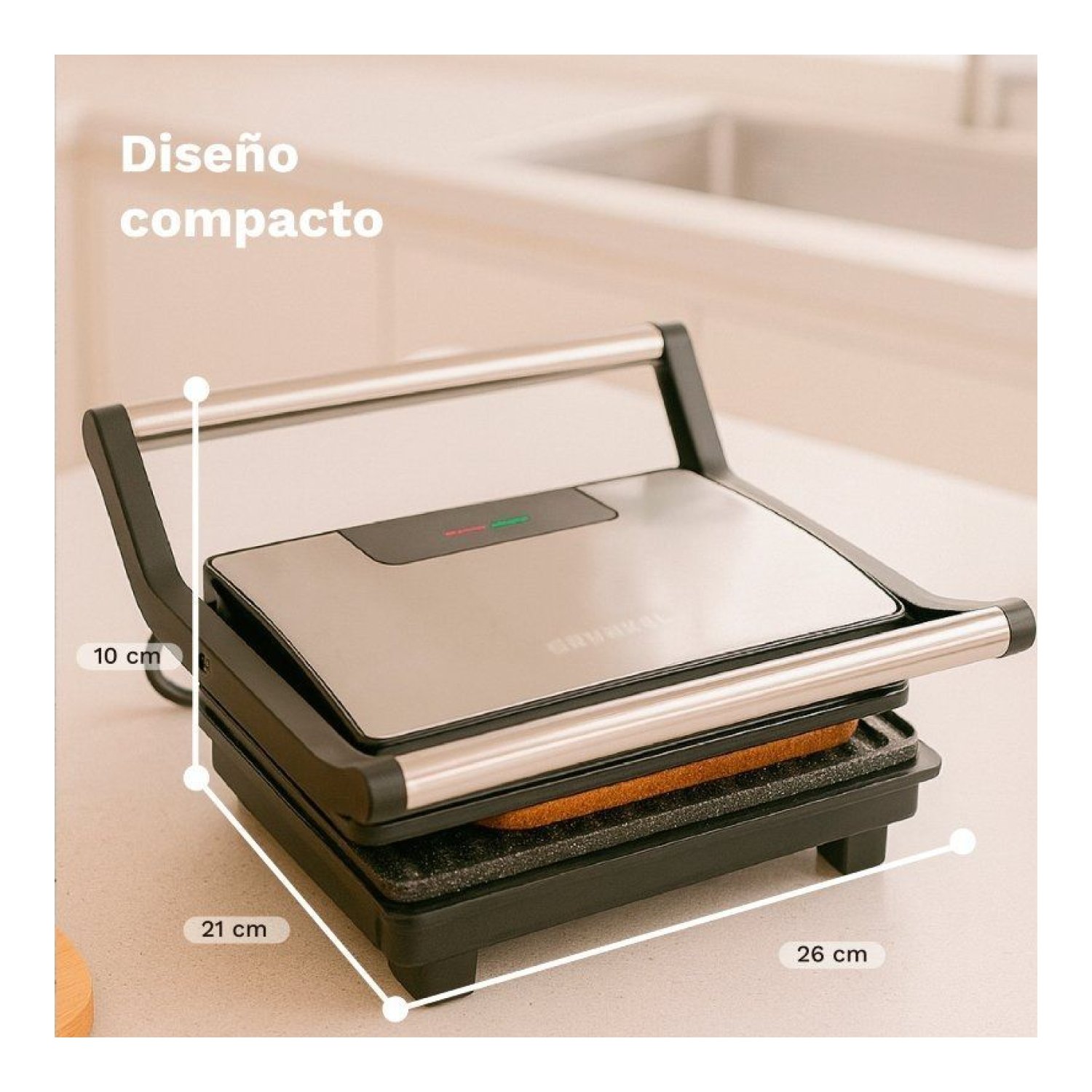 Grunkel GRL-MARBLE · Grill Eléctrico · 1000W · 230x145mm