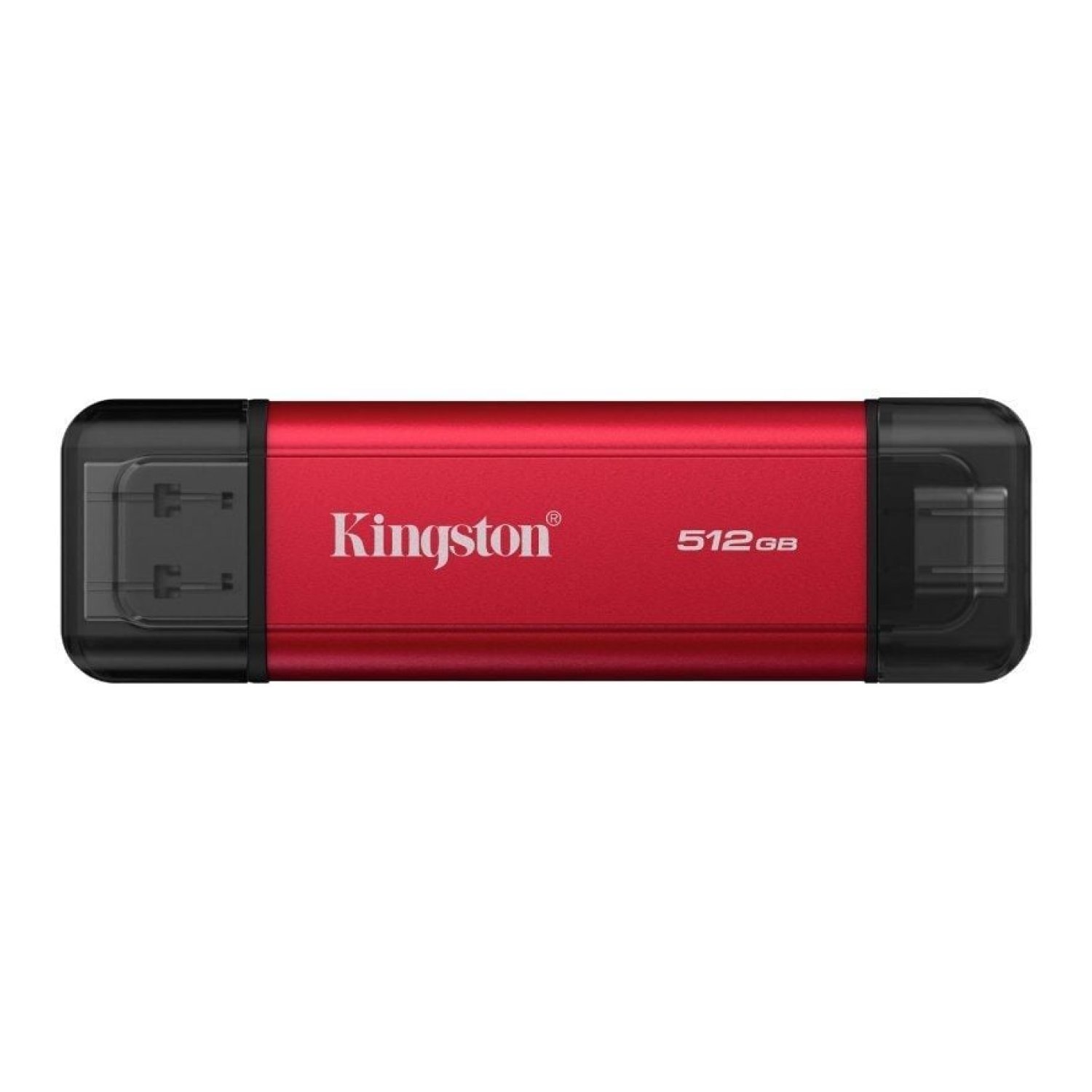 Kingston Dual Portable SSD · 512GB · USB 3.2 Tipo-C · Rojo