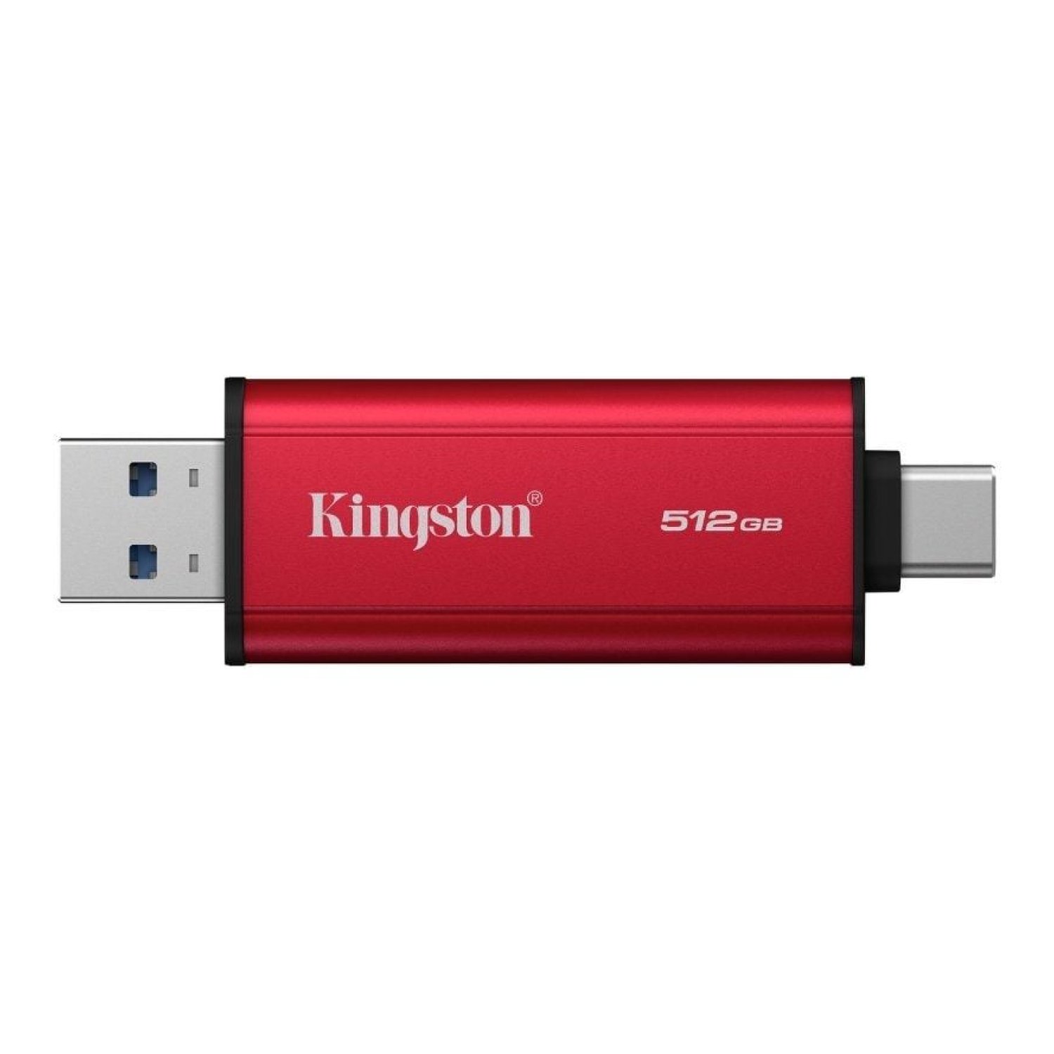 Kingston Dual Portable SSD · 512GB · USB 3.2 Tipo-C · Rojo