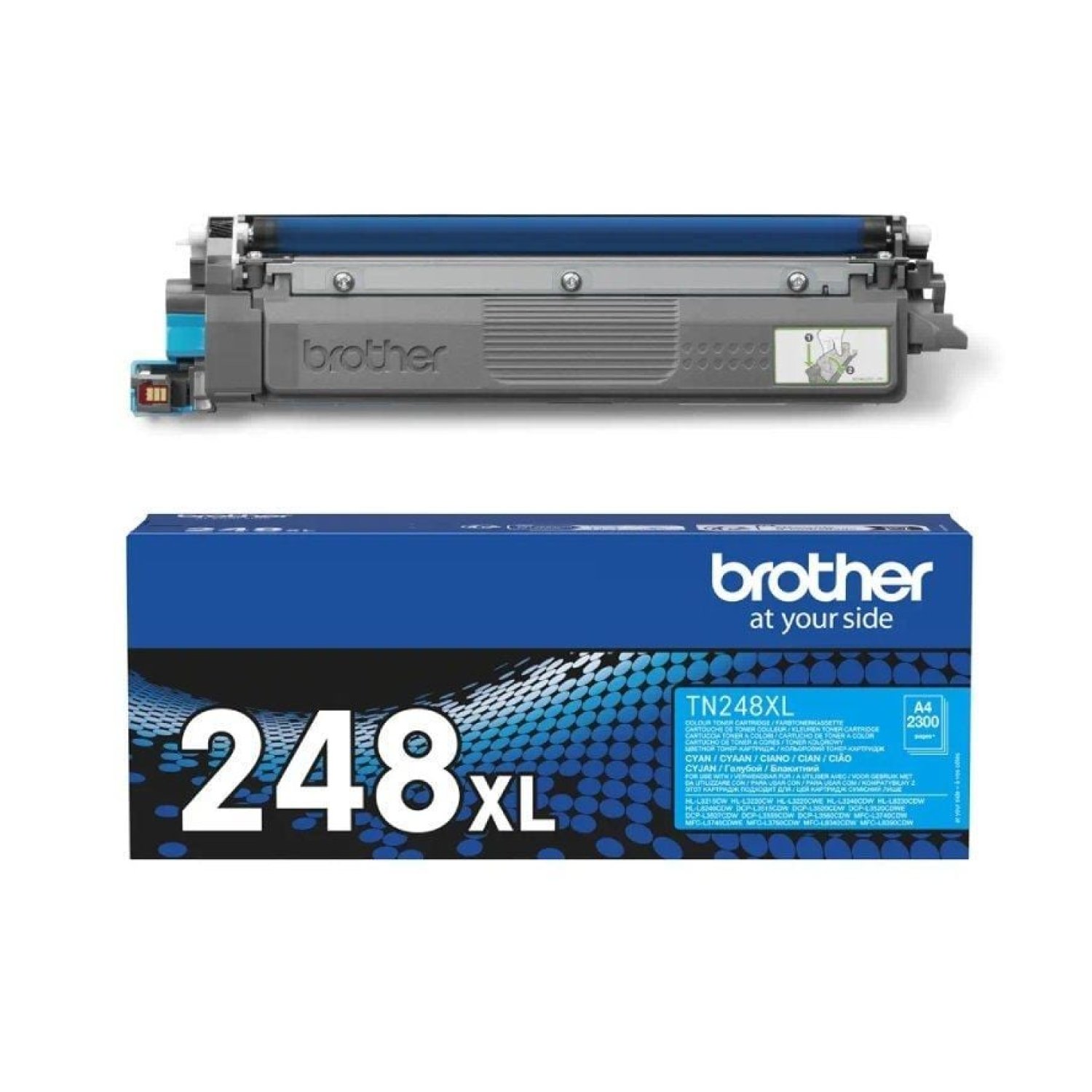 Brother TN248XLC · Tóner Original · Alta Capacidad · Cian