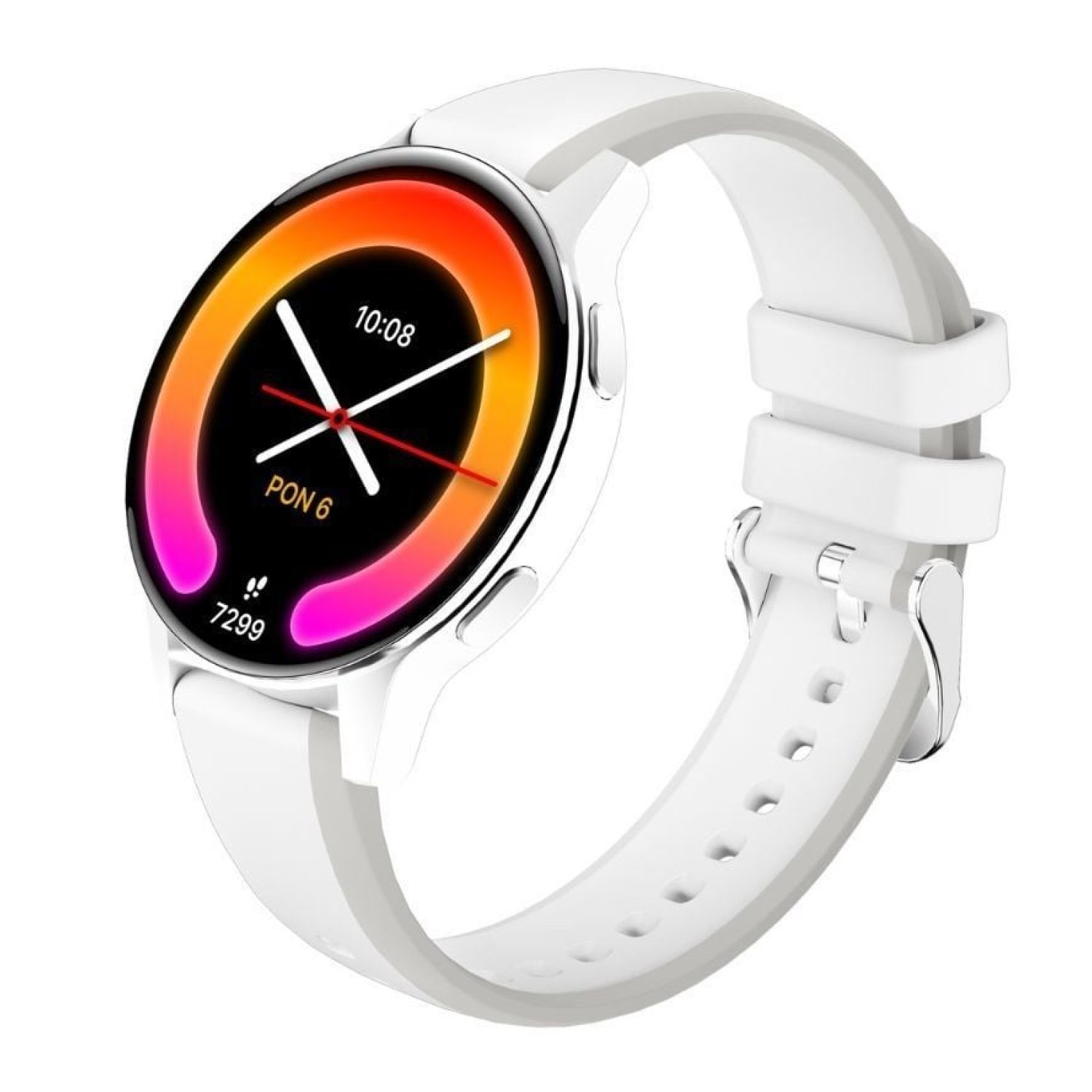 Forever Smartwatch iGo Watch 4 · Notificaciones · Frecuencia Cardíaca · Blanco