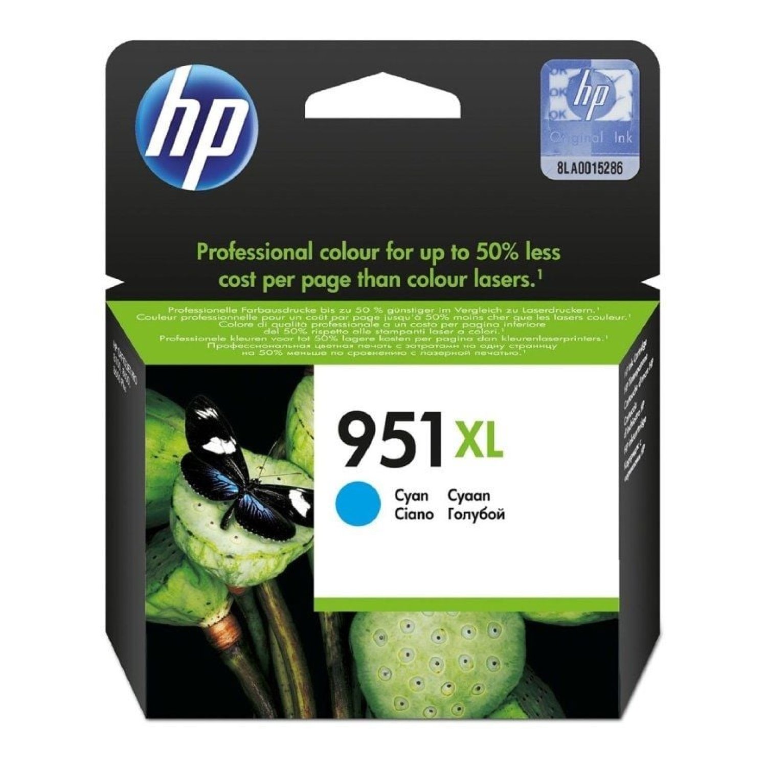 HP Cartucho Tinta nº951 XL · Alta Capacidad · Cian