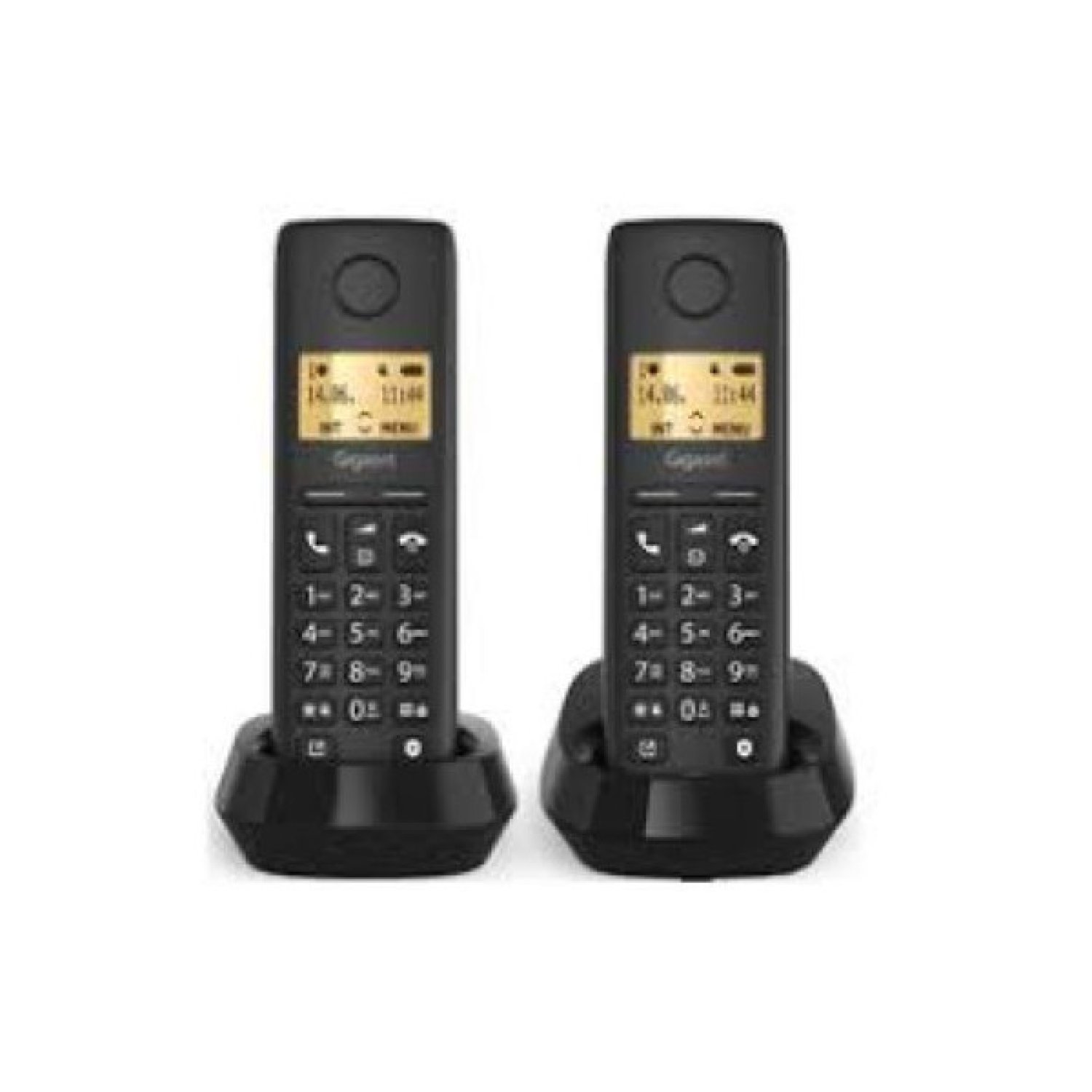 Gigaset Basic 100 · Teléfono Inalámbrico · Pack Dúo · Negro