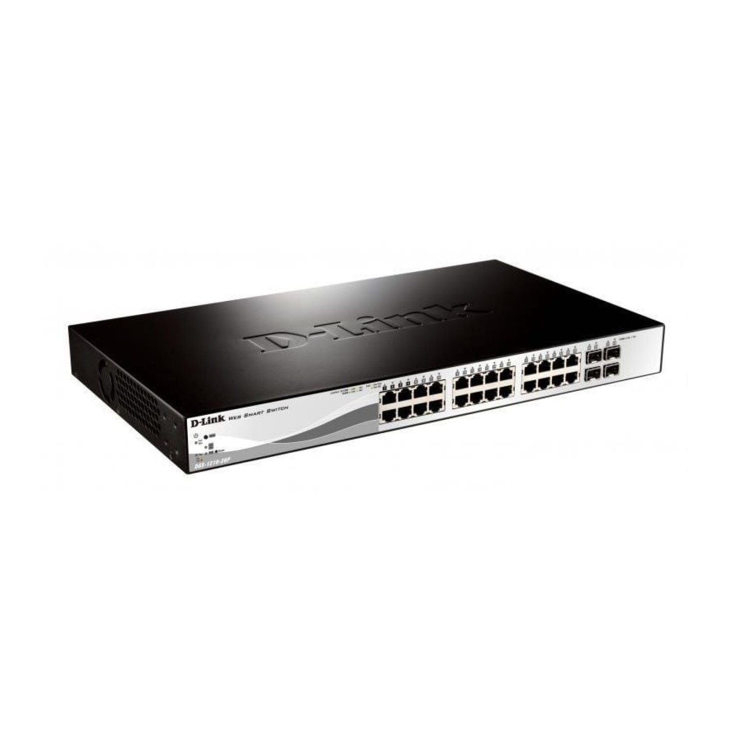 D-Link DGS-1210-28P · Switch 28 Puertos · Gigabit · PoE · SFP