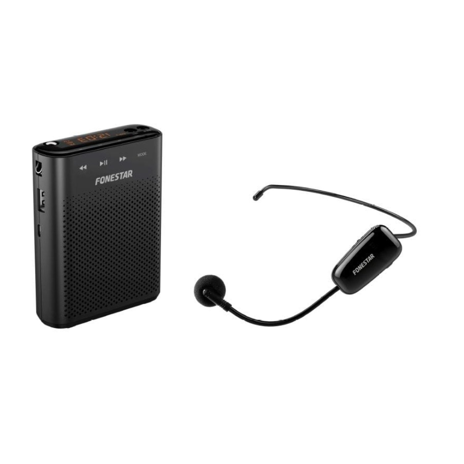 Fonestar · Altavoz Amplificador · 30W · Micrófono UHF · Portátil