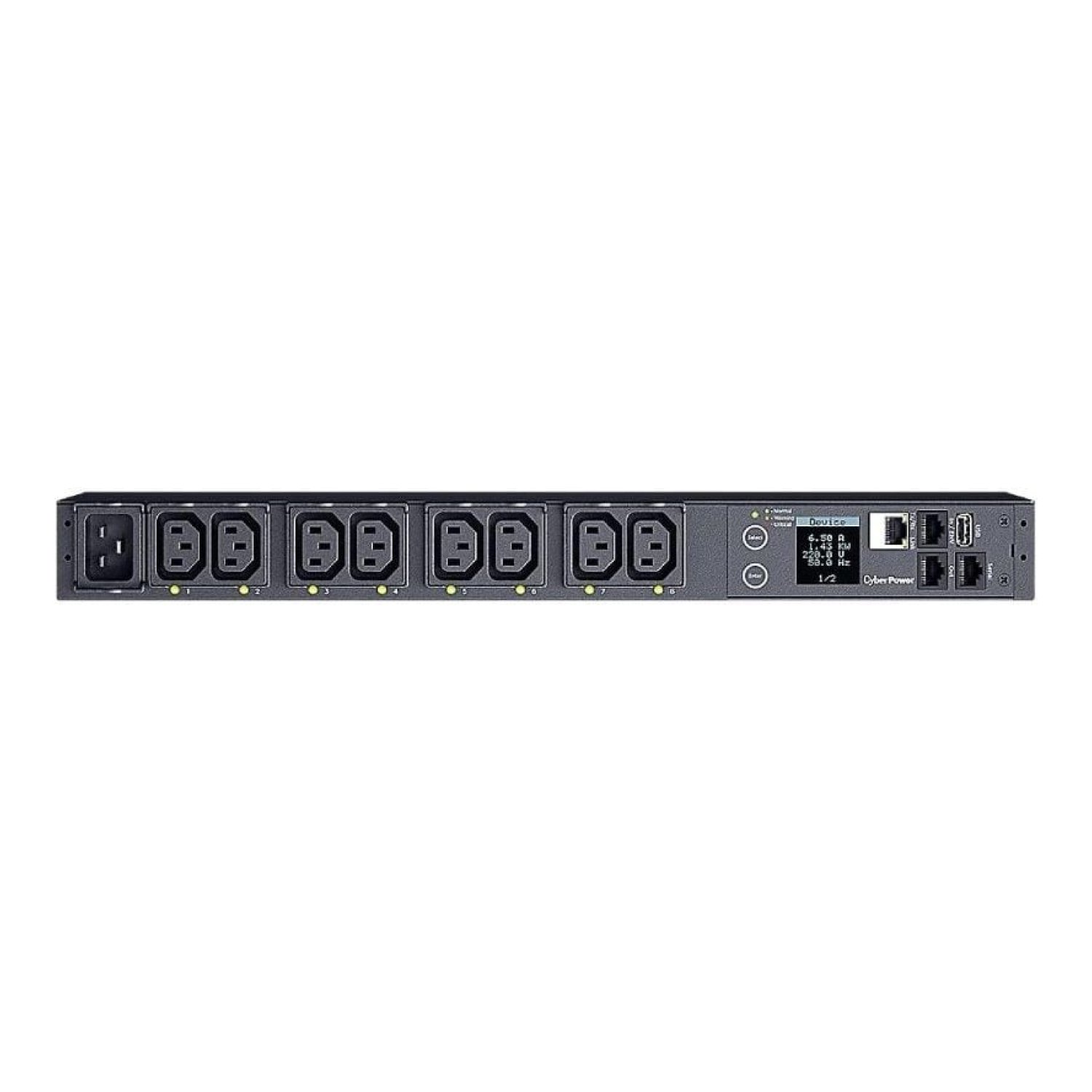 Cyberpower PDU41005 · 16A · 8x IEC C13 · Rack 1U