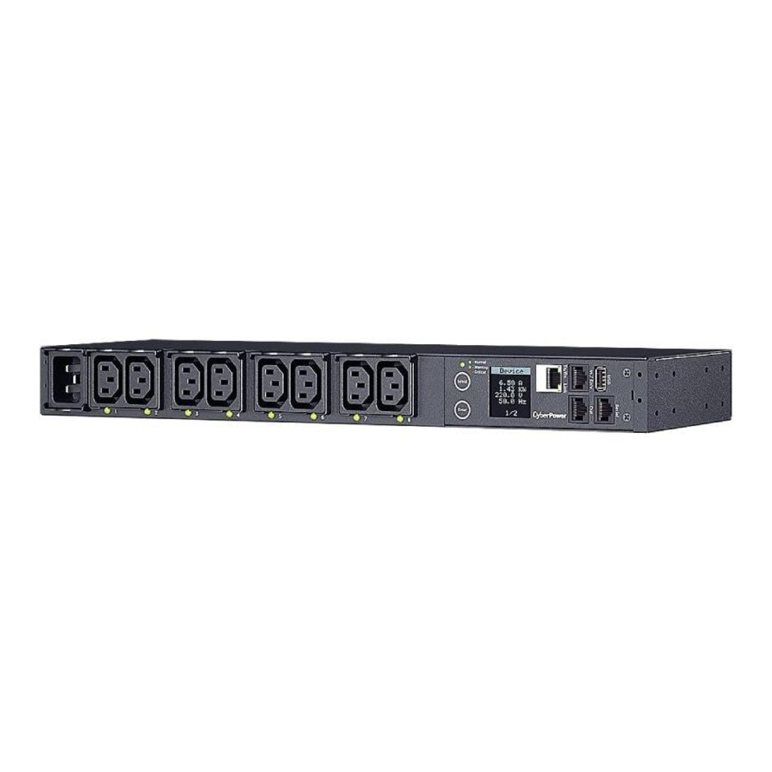 Cyberpower PDU41005 · 16A · 8x IEC C13 · Rack 1U