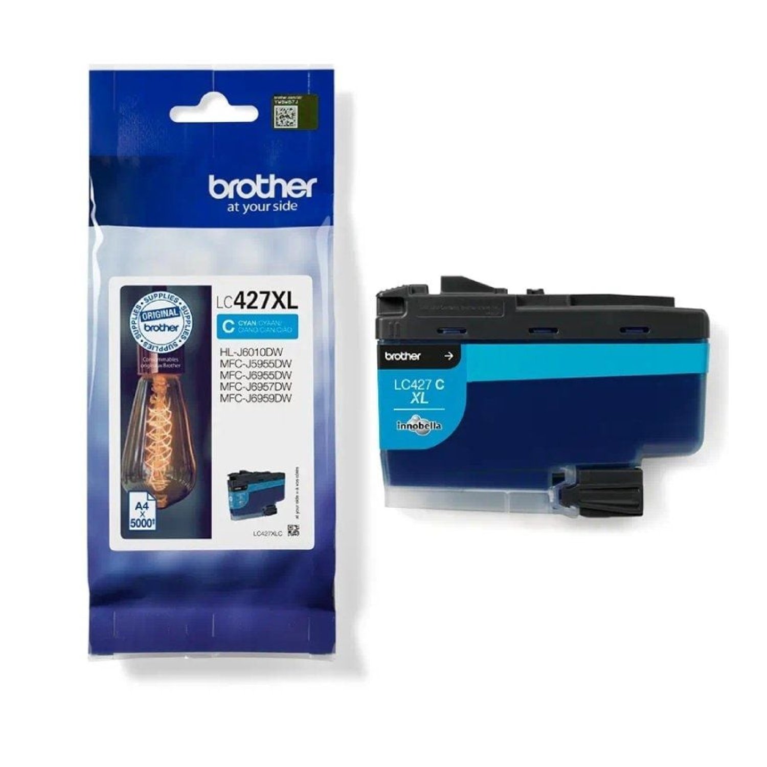 Brother LC-427 XL · Cartucho de Tinta Original · Alta Capacidad · Cian