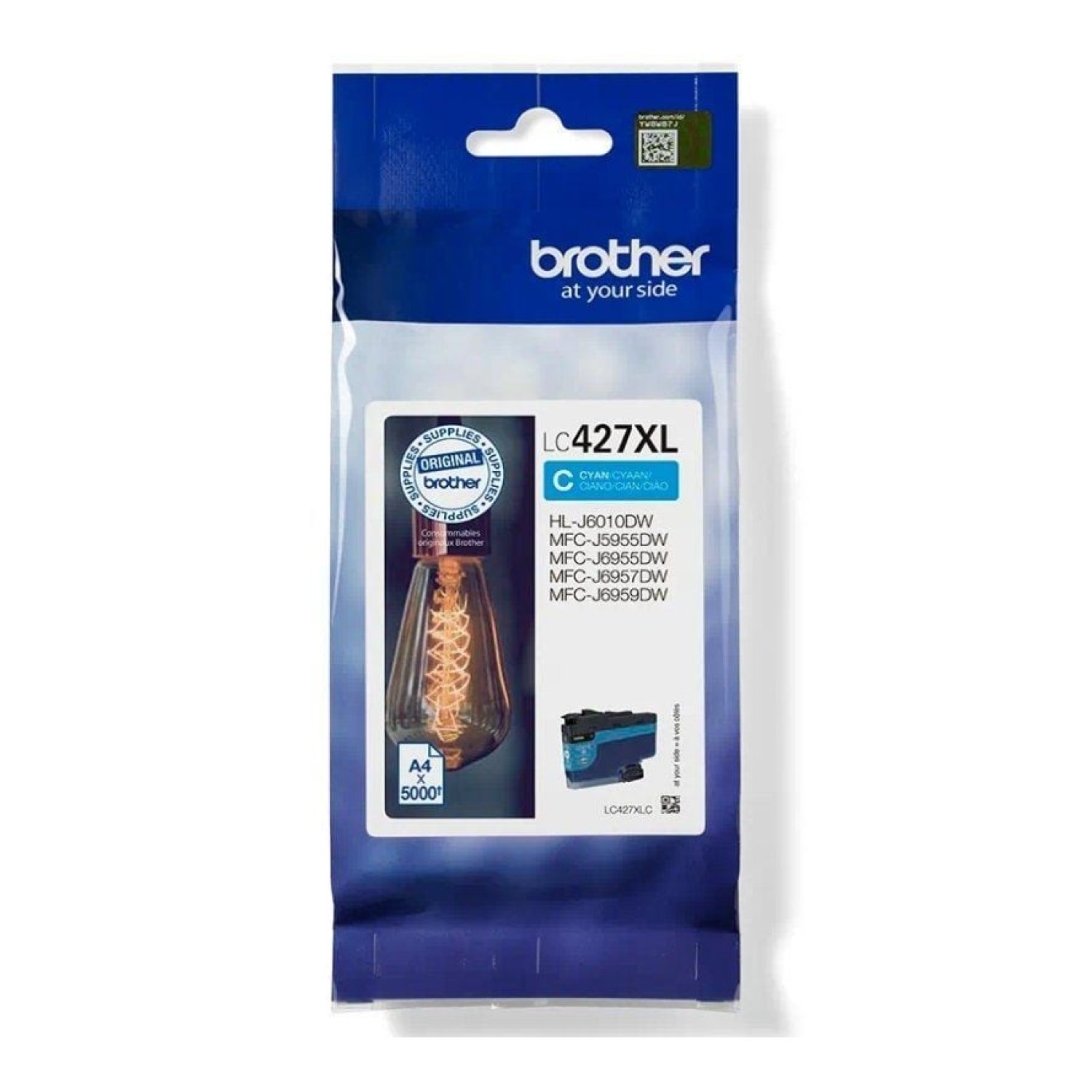 Brother LC-427 XL · Cartucho de Tinta Original · Alta Capacidad · Cian