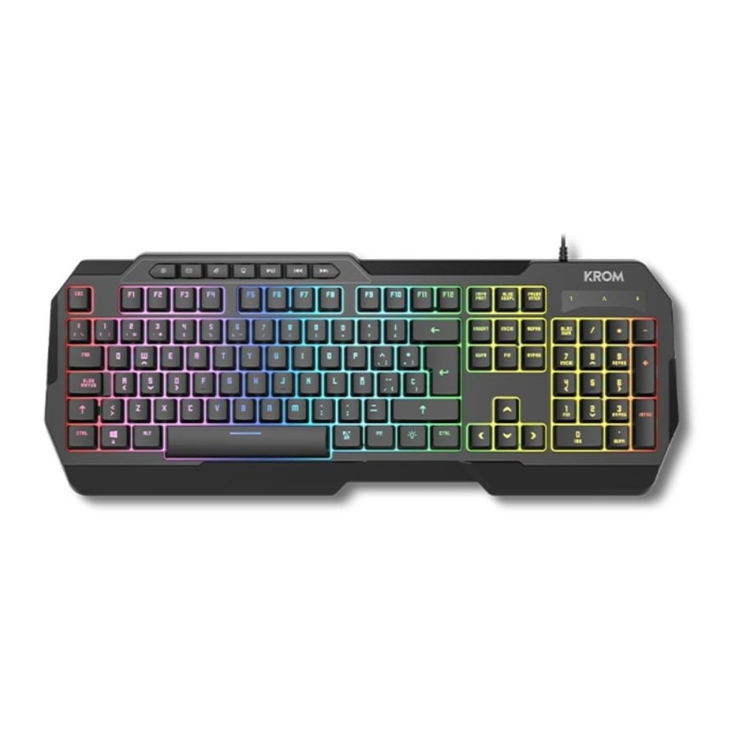 Krom Kenta · Pack Gaming Completo · Teclado RGB + Ratón + Alfombrilla + Auriculares