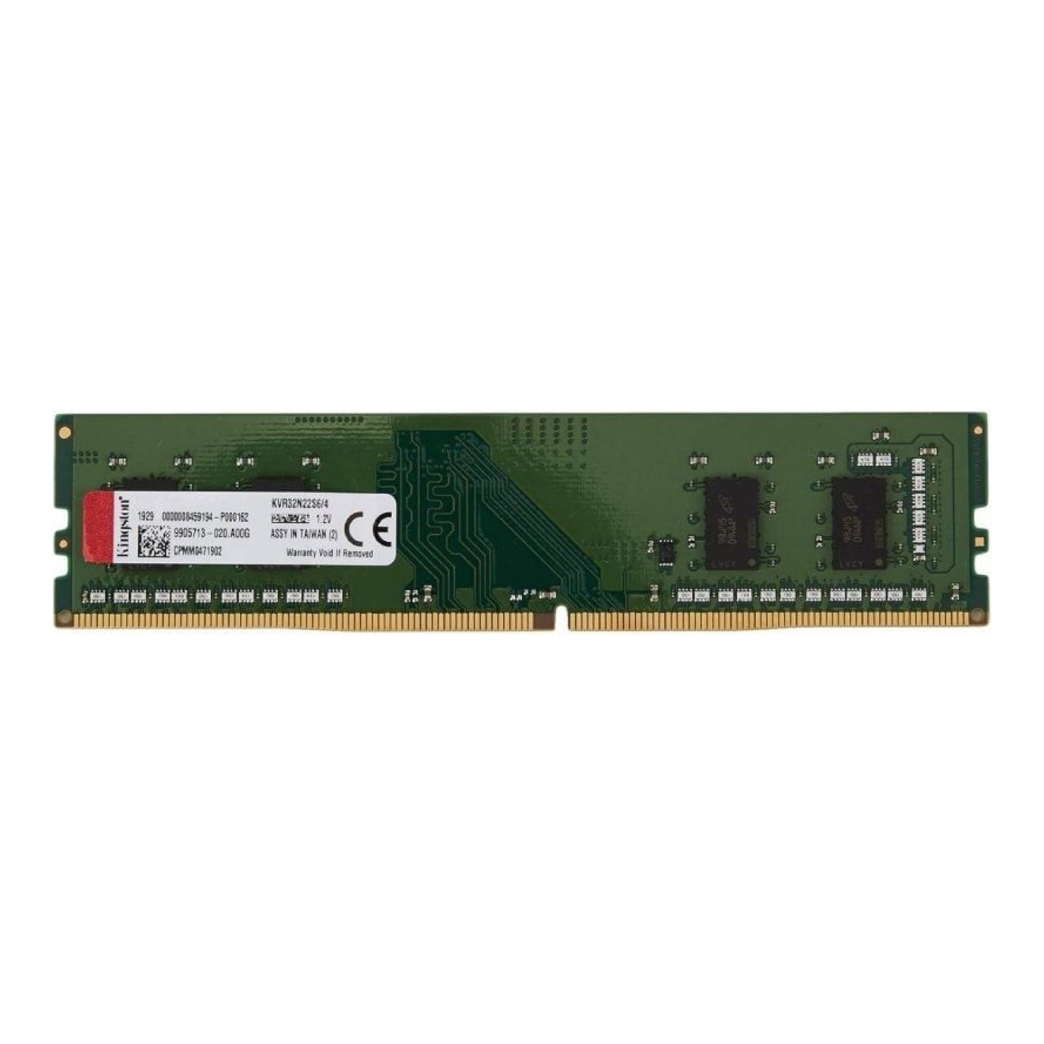 Kingston ValueRAM · 4GB DDR4 · 3200MHz · CL22 · DIMM