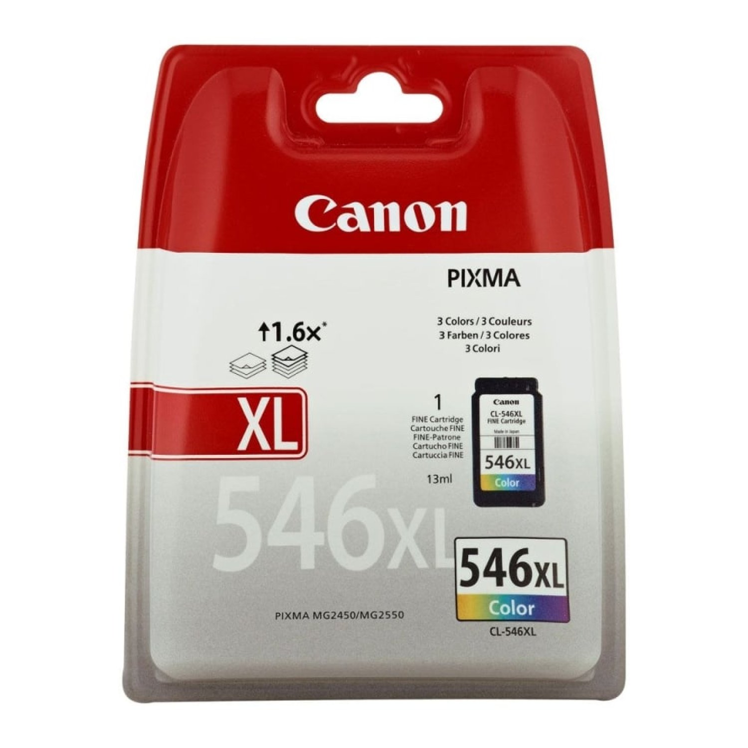 Canon CL-546XL · Cartucho Tinta Original · Alta Capacidad · Tricolor