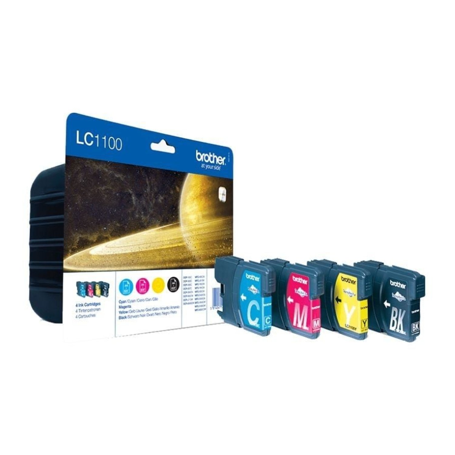 Brother · Cartucho LC-1100 · Multipack CMY+K · Original