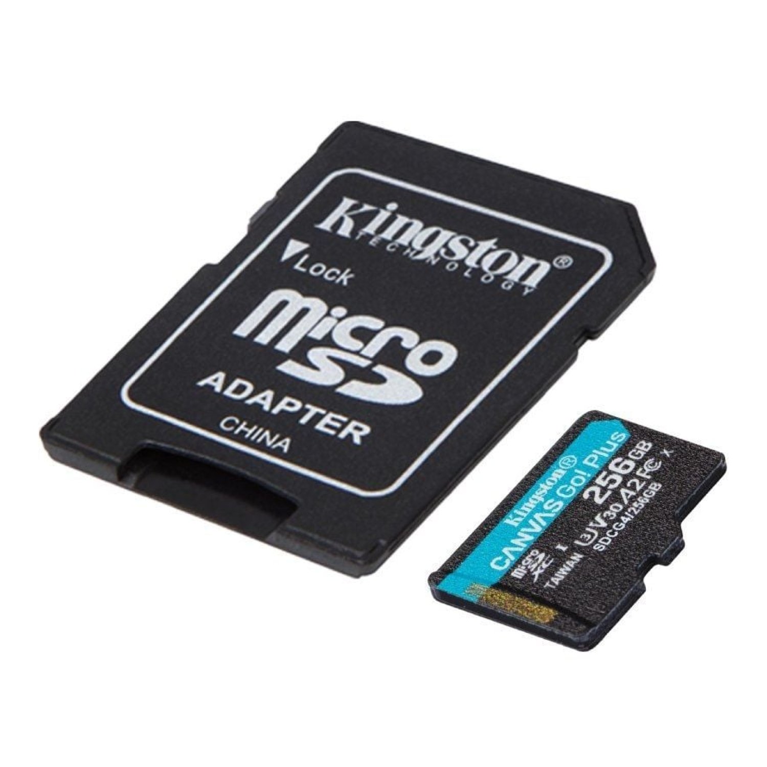 Kingston Canvas Go! Plus · microSD XC 256GB · Clase 10 · 200MB/s · Con adaptador