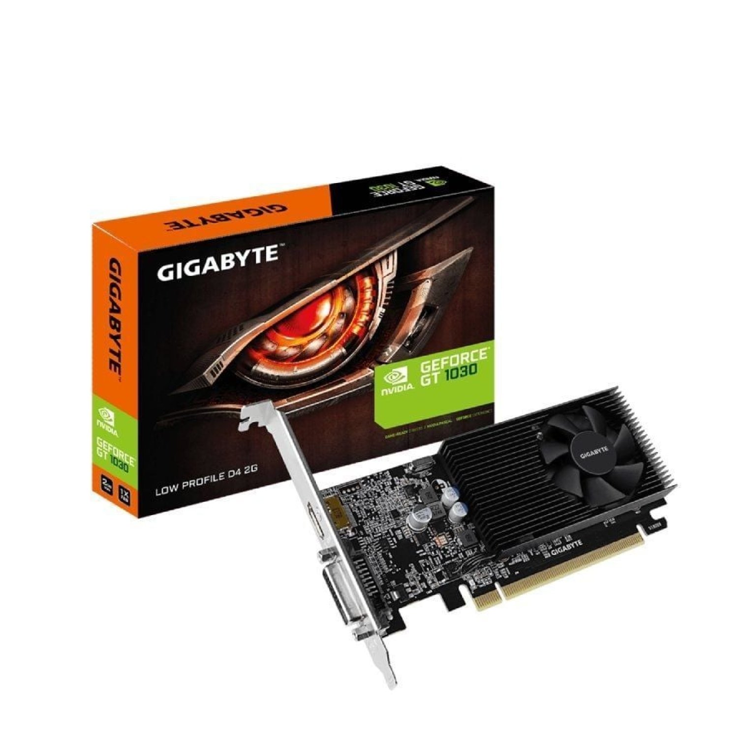 Gigabyte GeForce GT 1030 · 2GB GDDR4 · Perfil Bajo